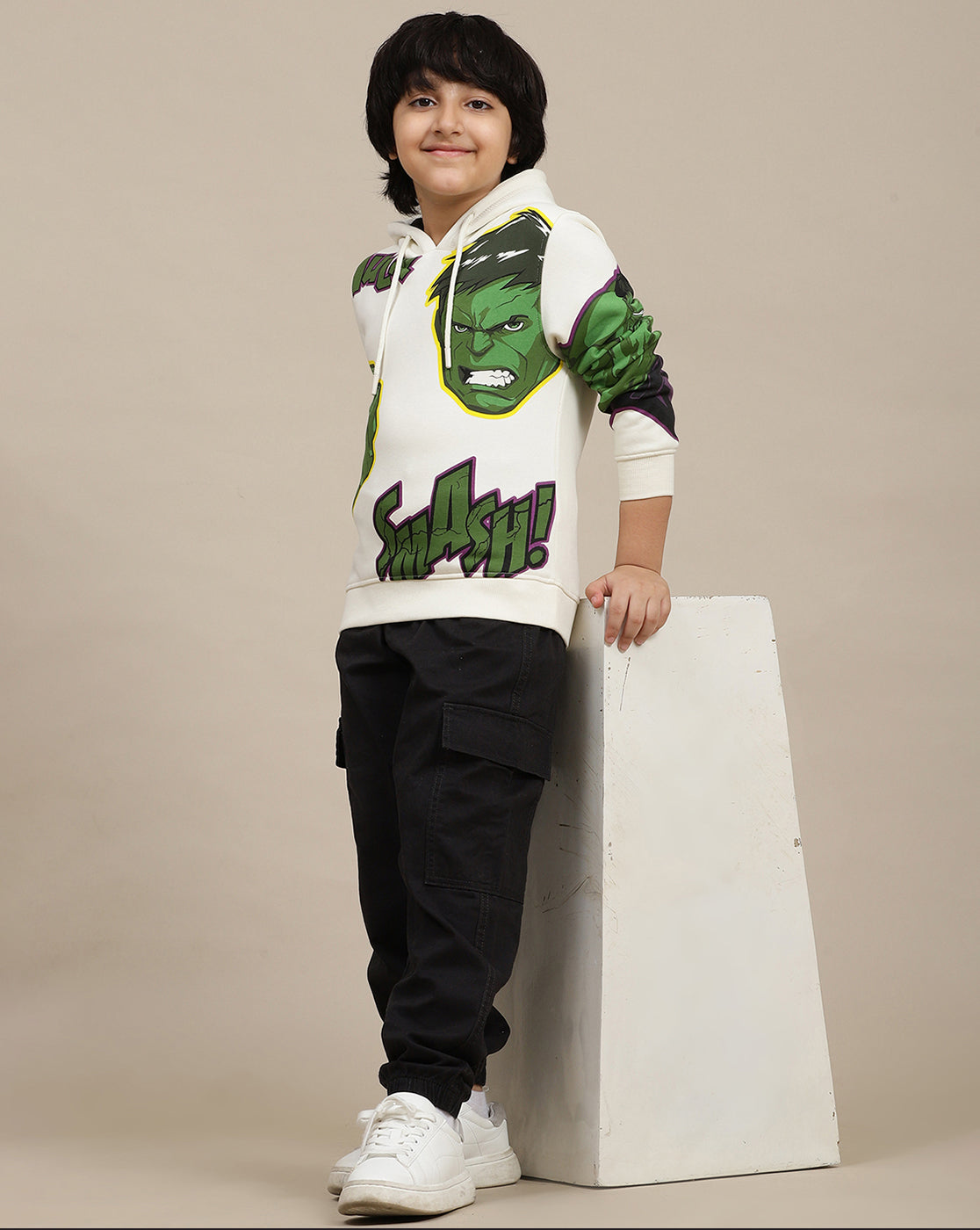 Avengers Printed Regular Fit Hoodie For Boys