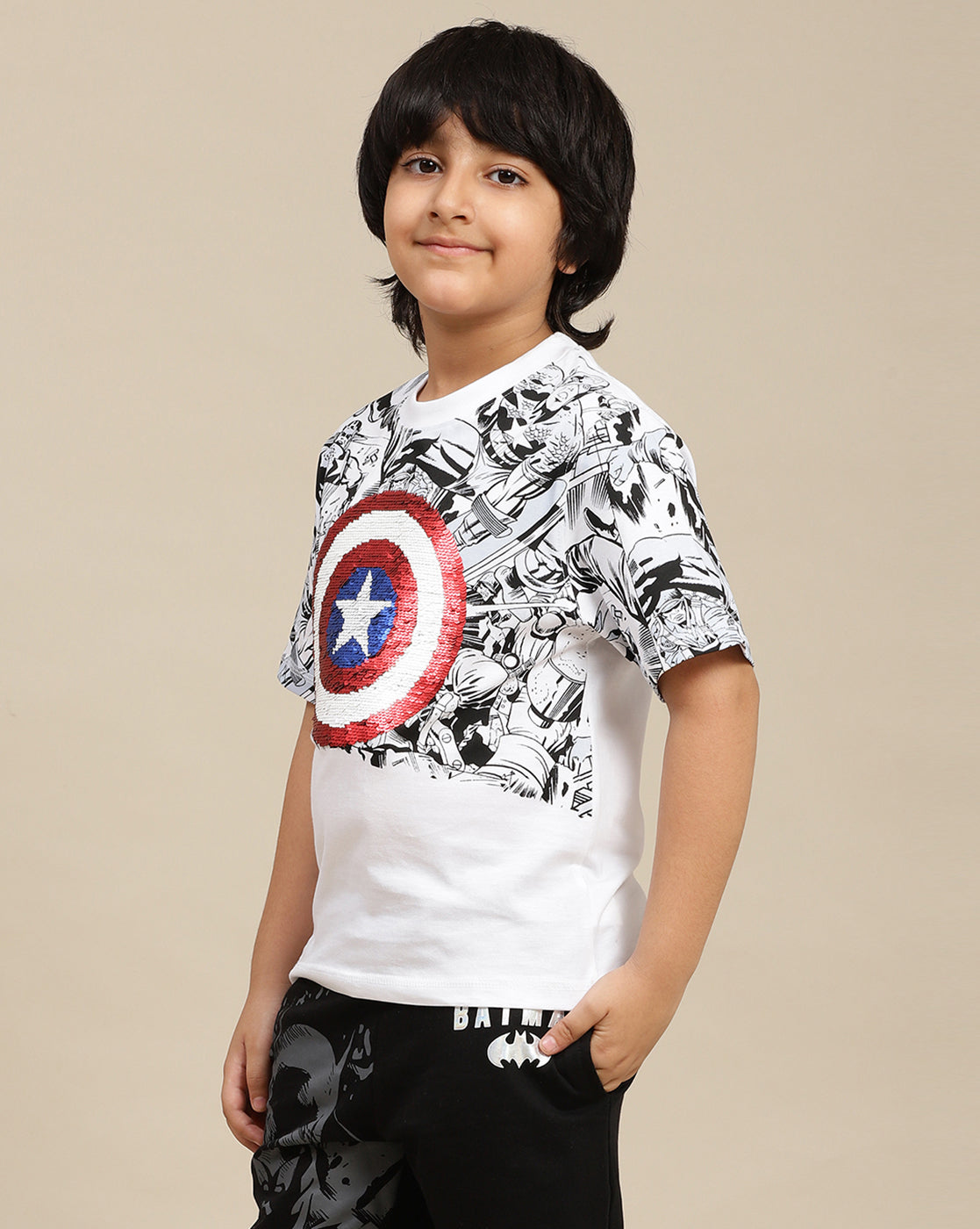 Avengers Printed Regular Fit Tshirt For Boys