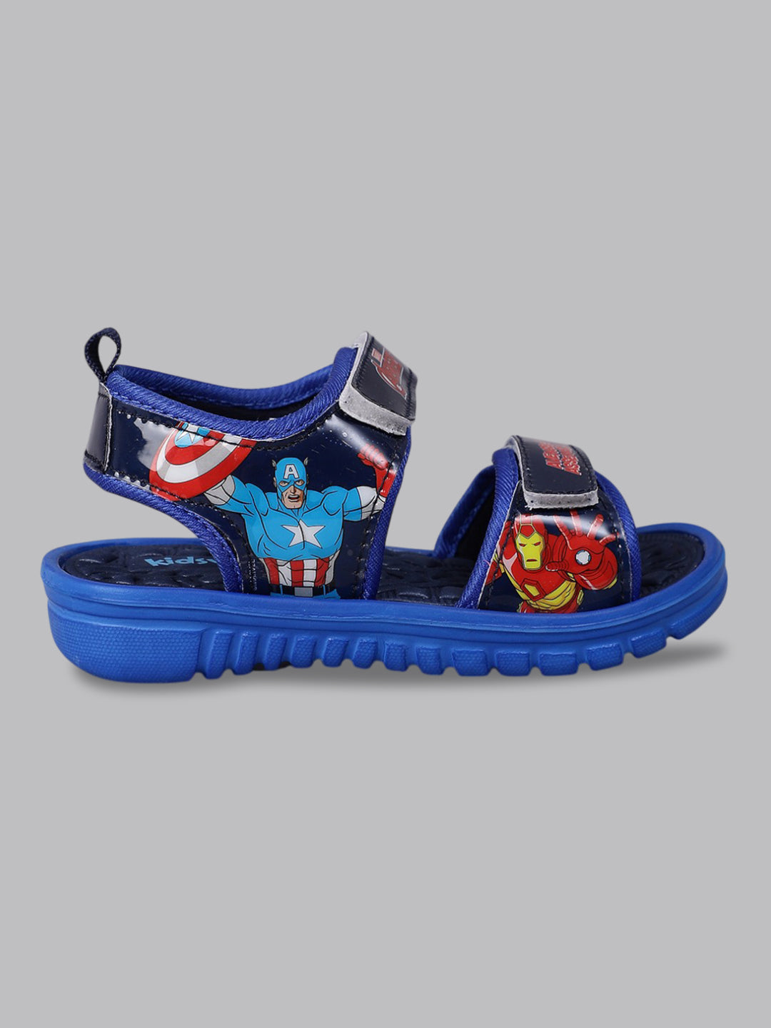 Kids Boys Avengers Printed Blue Sandals
