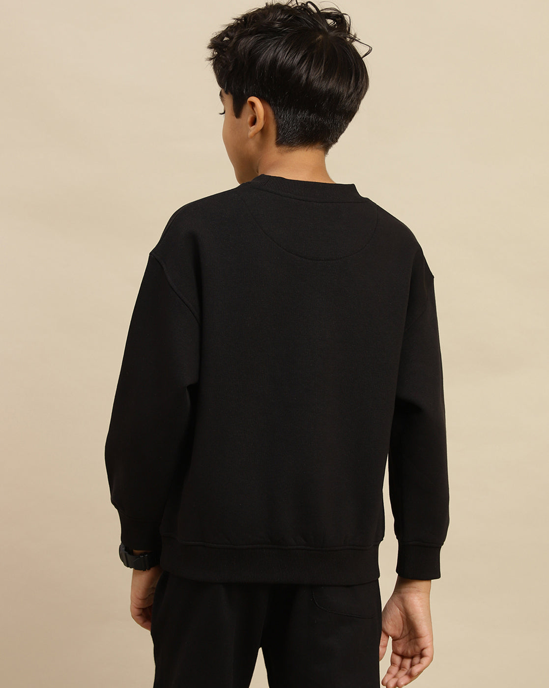Black Panther Printed Oversized Sweatshirt For Boys