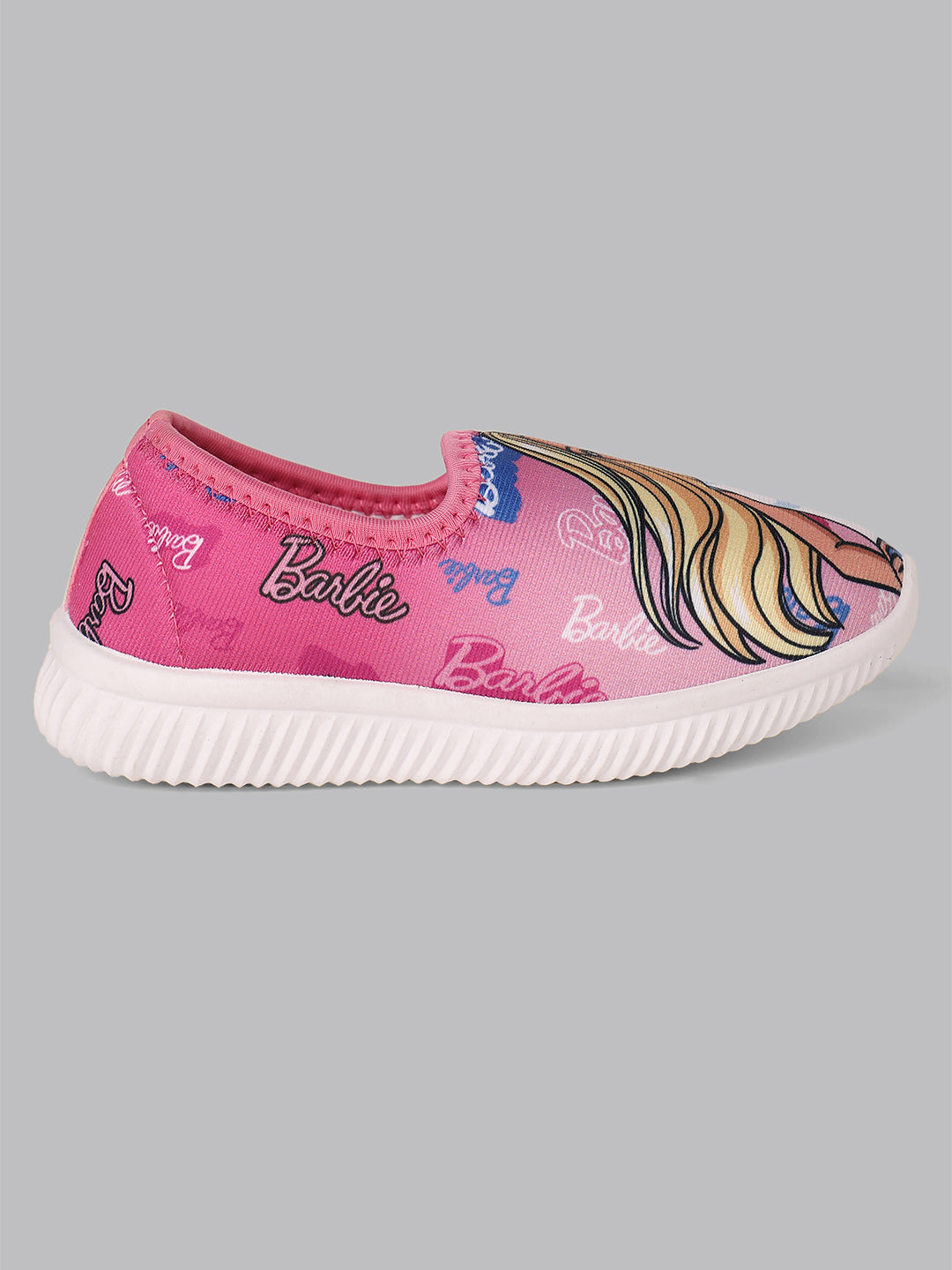 Kids Girls Barbie Printed Pink Shoes