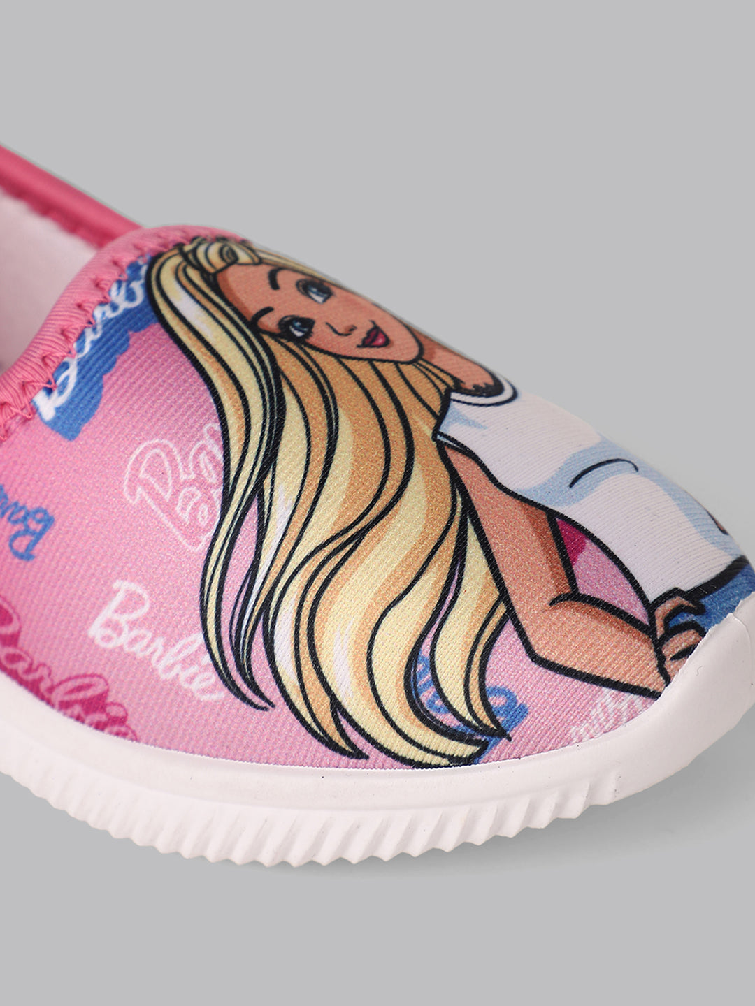 Kids Girls Barbie Printed Pink Shoes