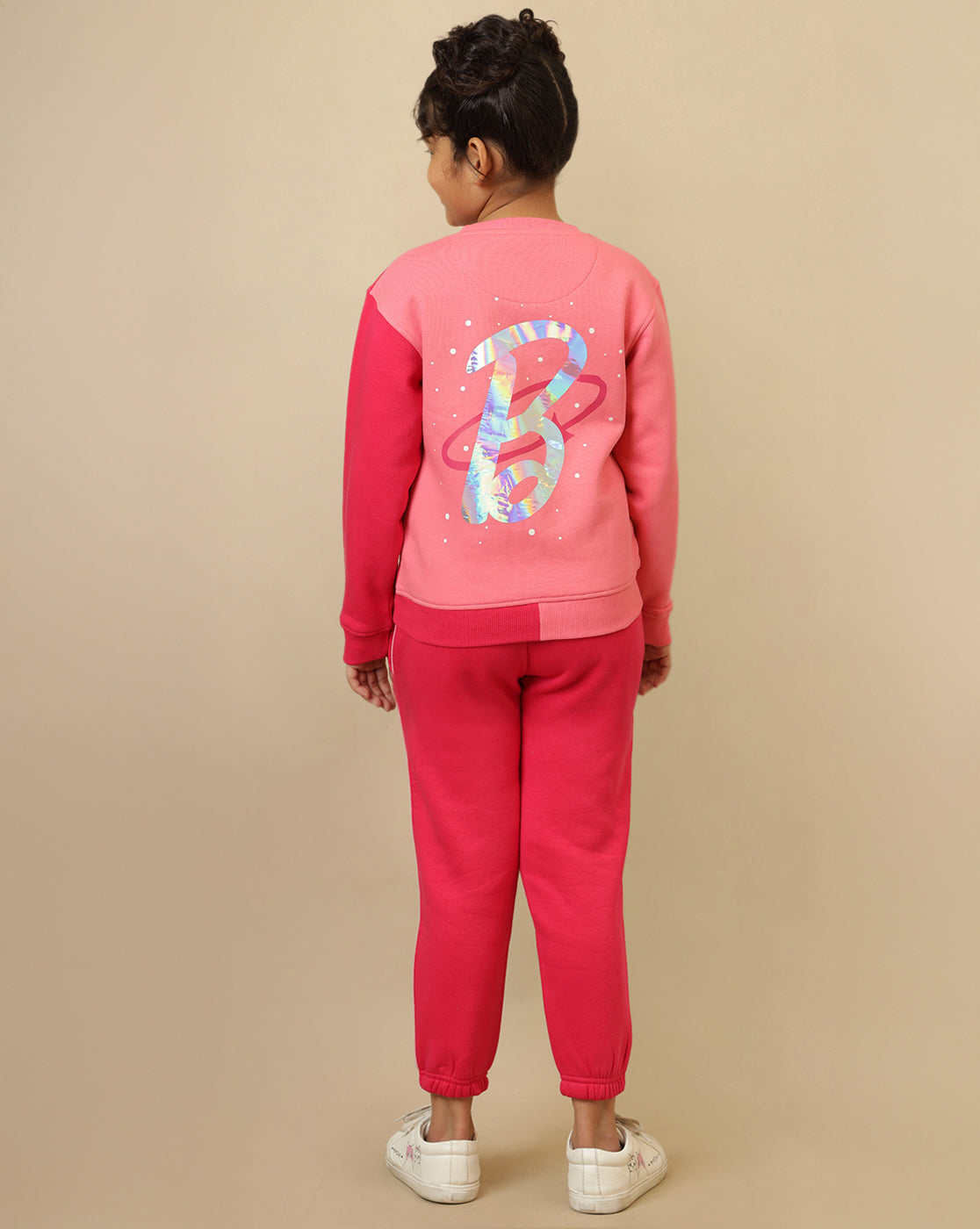 Barbie printed Sweatshirts & Joggers Co-Ords Set For Girls