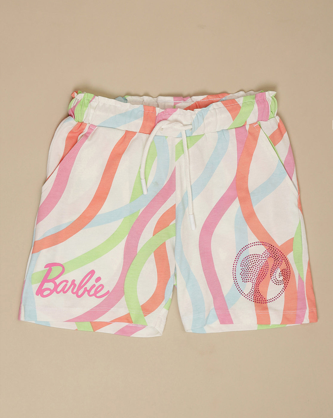 Barbie printed T-Shirt & Shorts Co-Ords Set For Girls