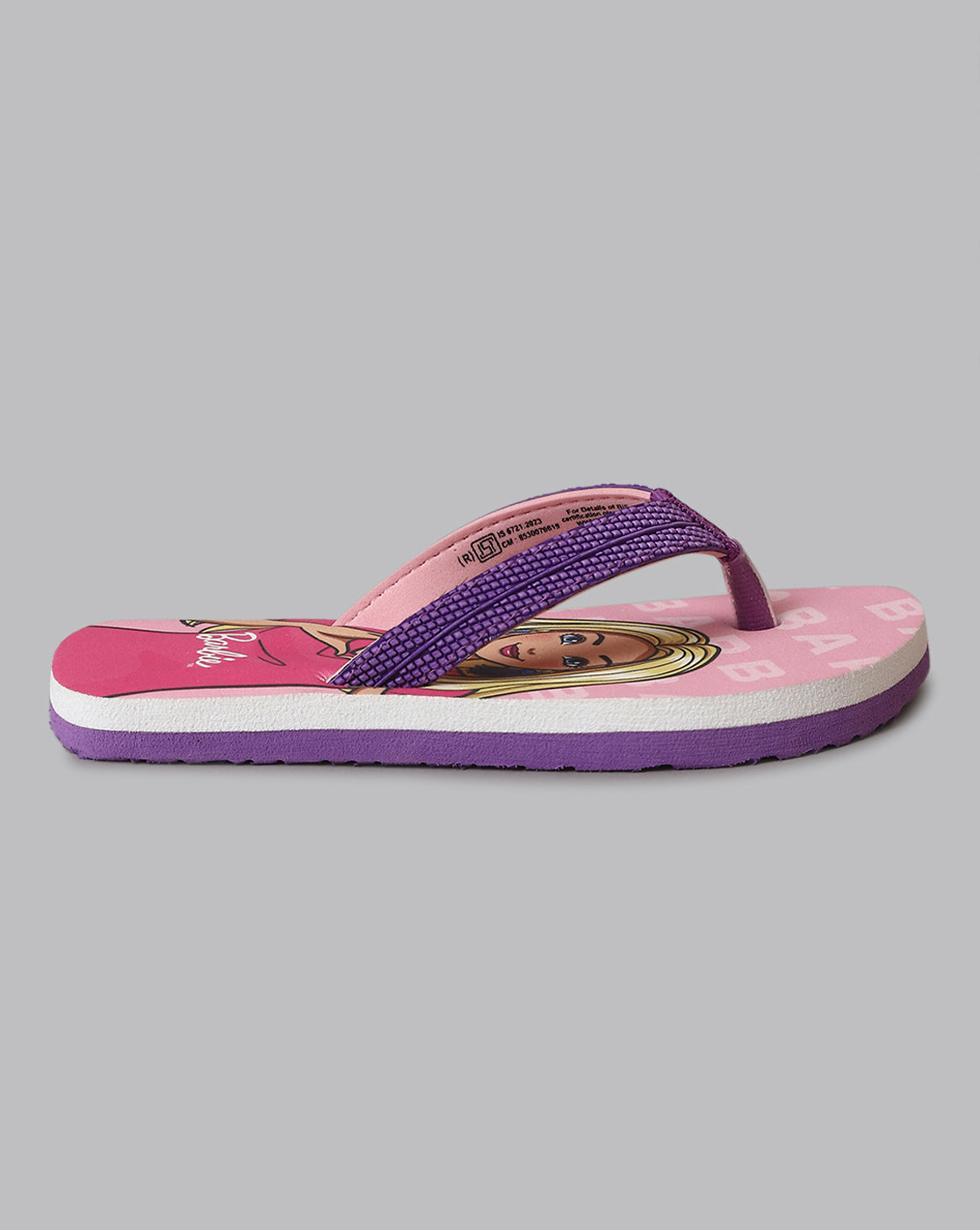 Barbie Printed Flip-Flops For Kids Girls