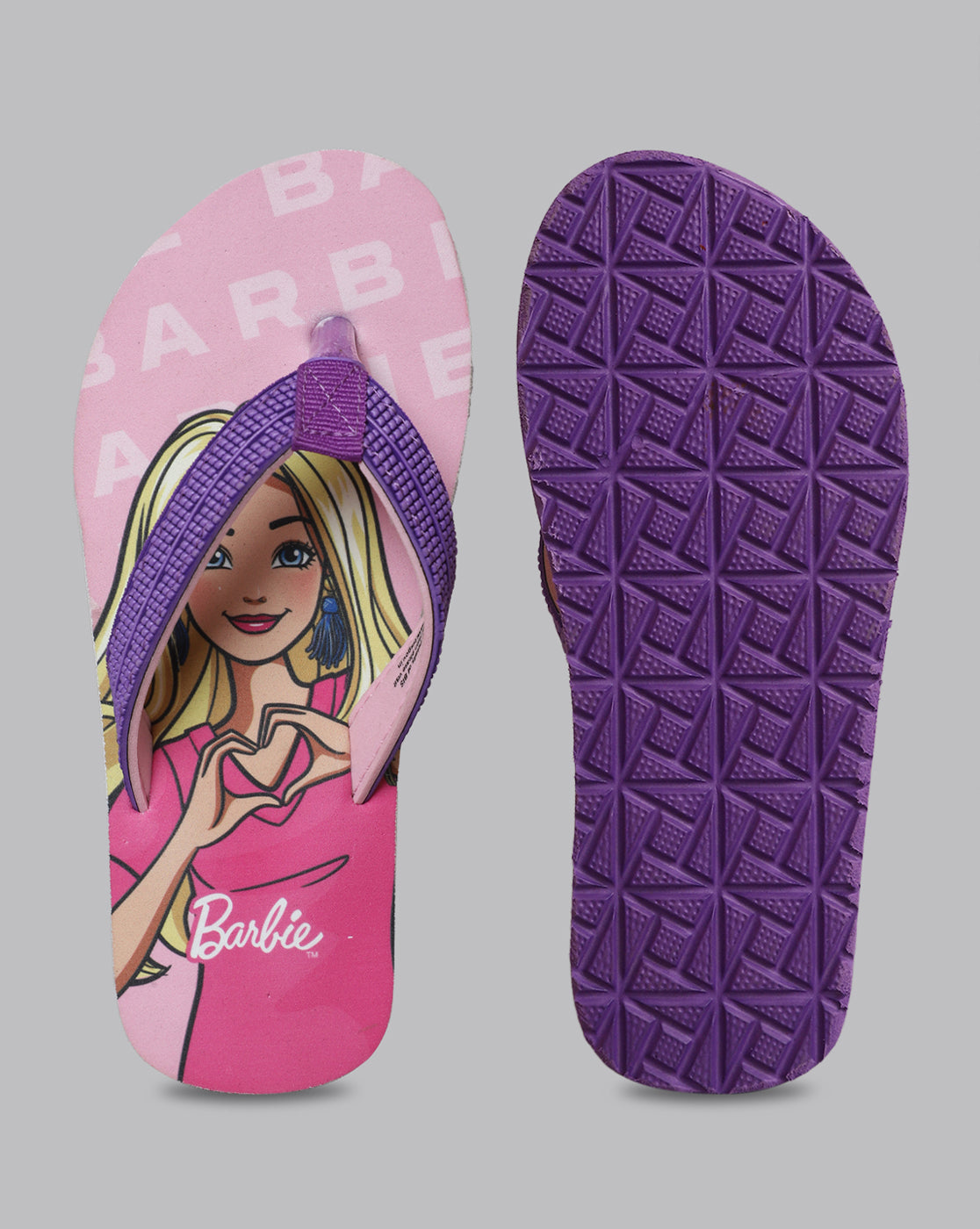 Barbie Printed Flip-Flops For Kids Girls