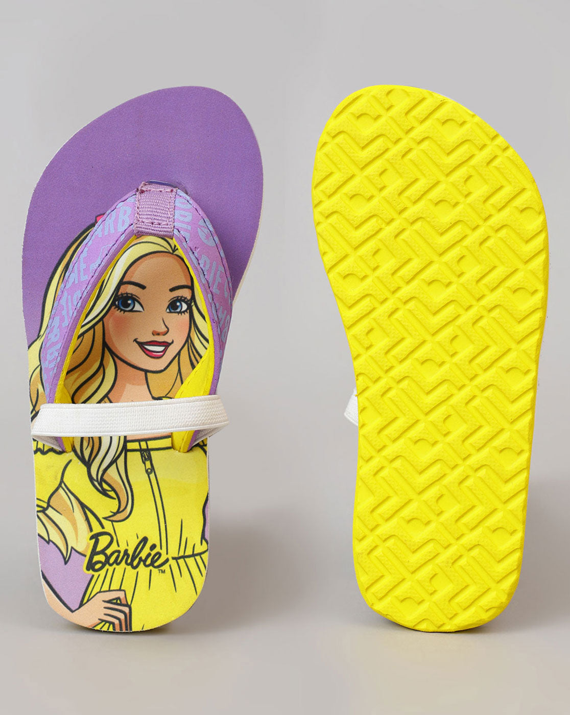 Barbie Printed Flip-Flops For Kids Girls
