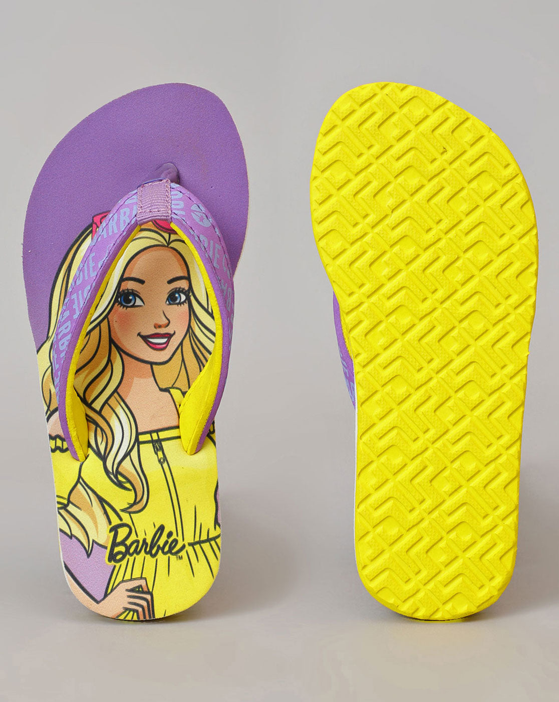 Barbie Printed Flip-Flops For Kids Girls