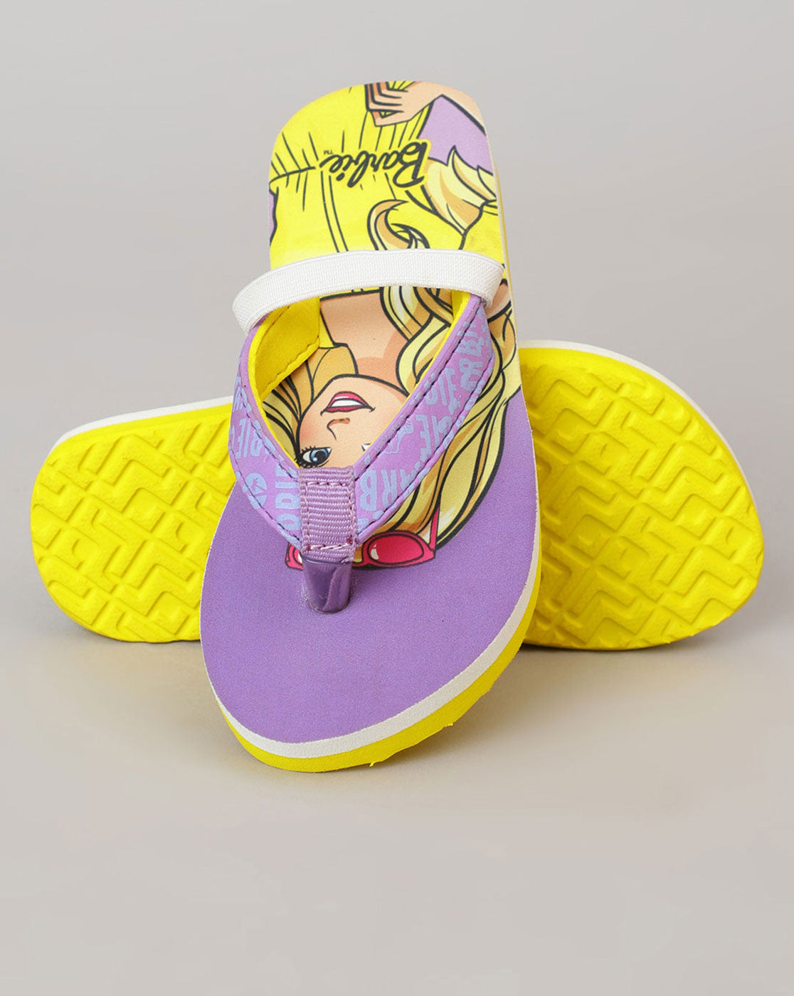 Barbie Printed Flip-Flops For Kids Girls