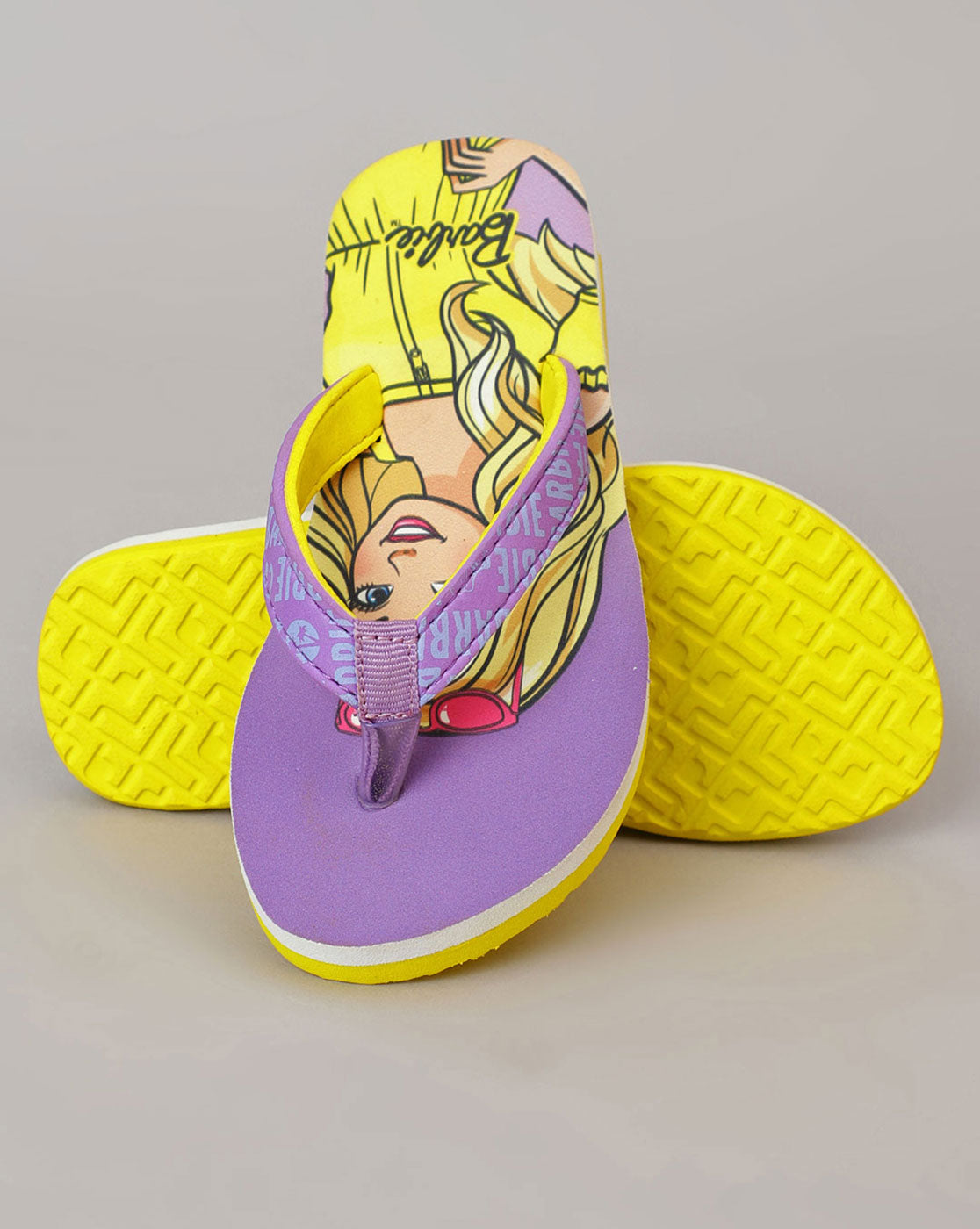 Barbie Printed Flip-Flops For Kids Girls