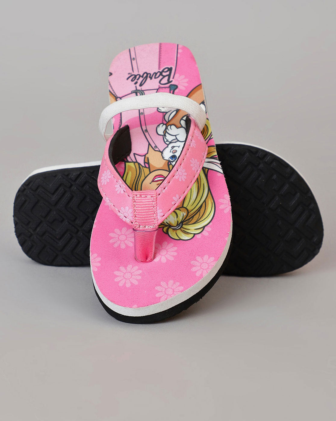 Barbie Printed Flip-Flops For Kids Girls