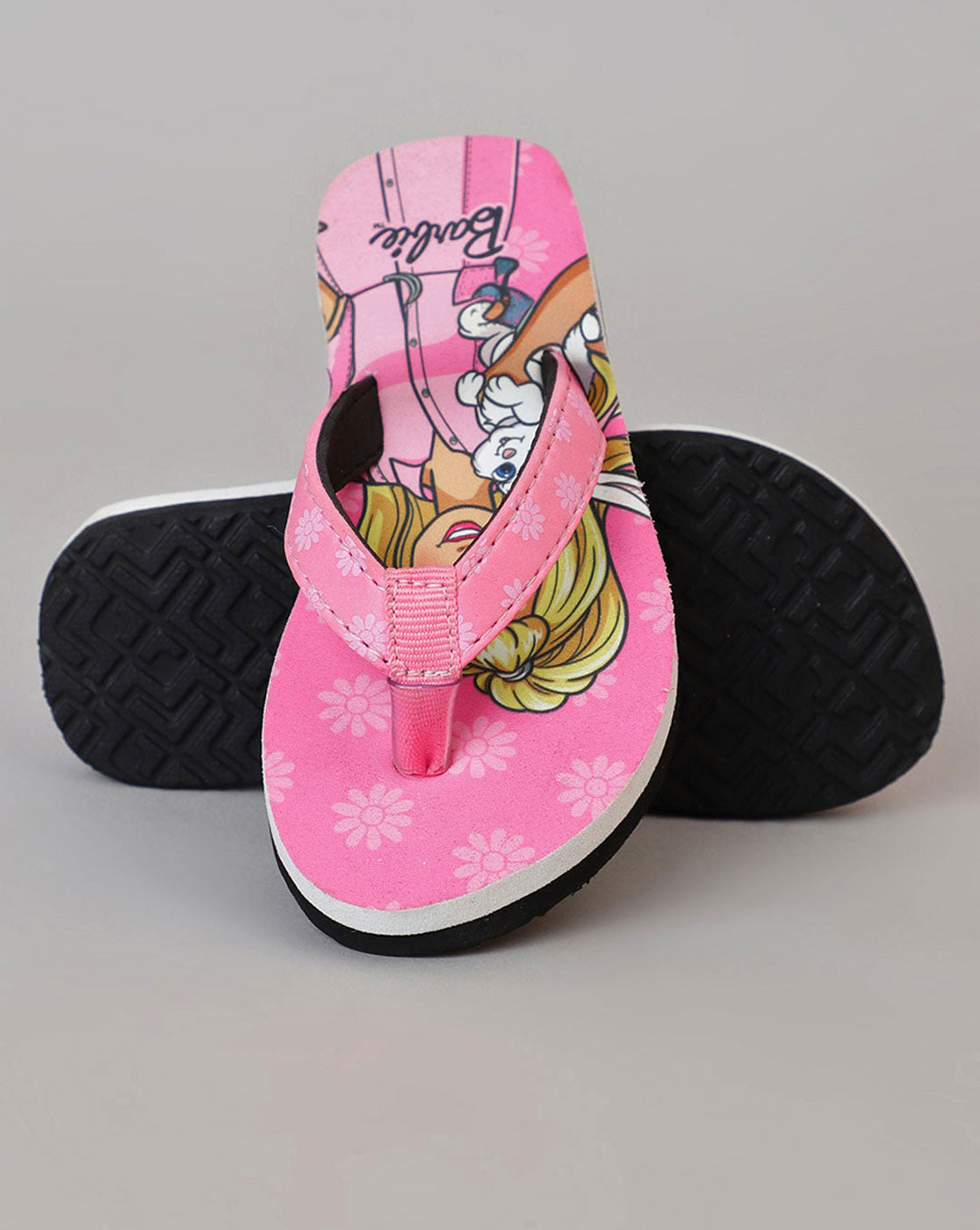 Barbie Printed Flip-Flops For Kids Girls