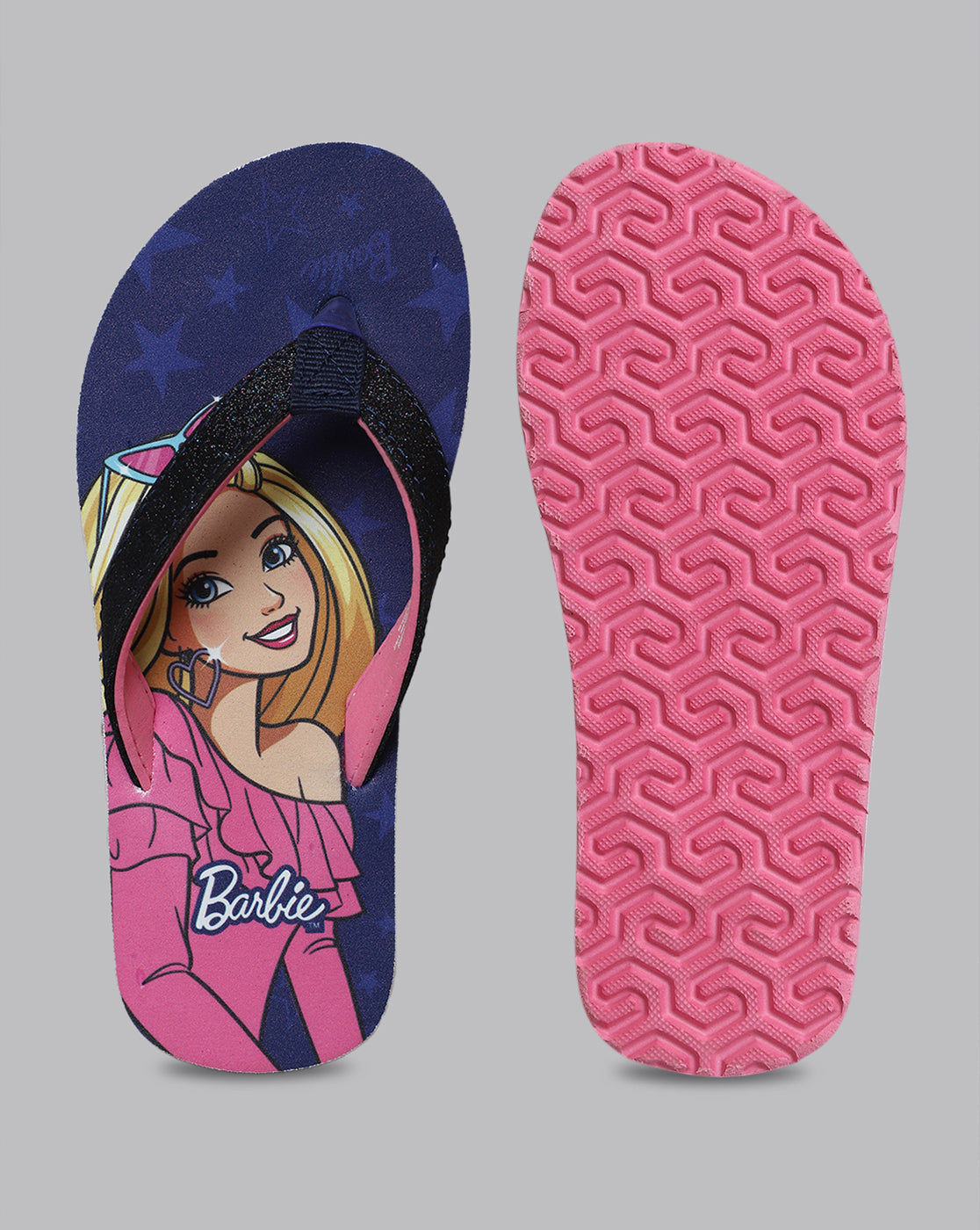 Barbie Printed Flip-Flops For Kids Girls