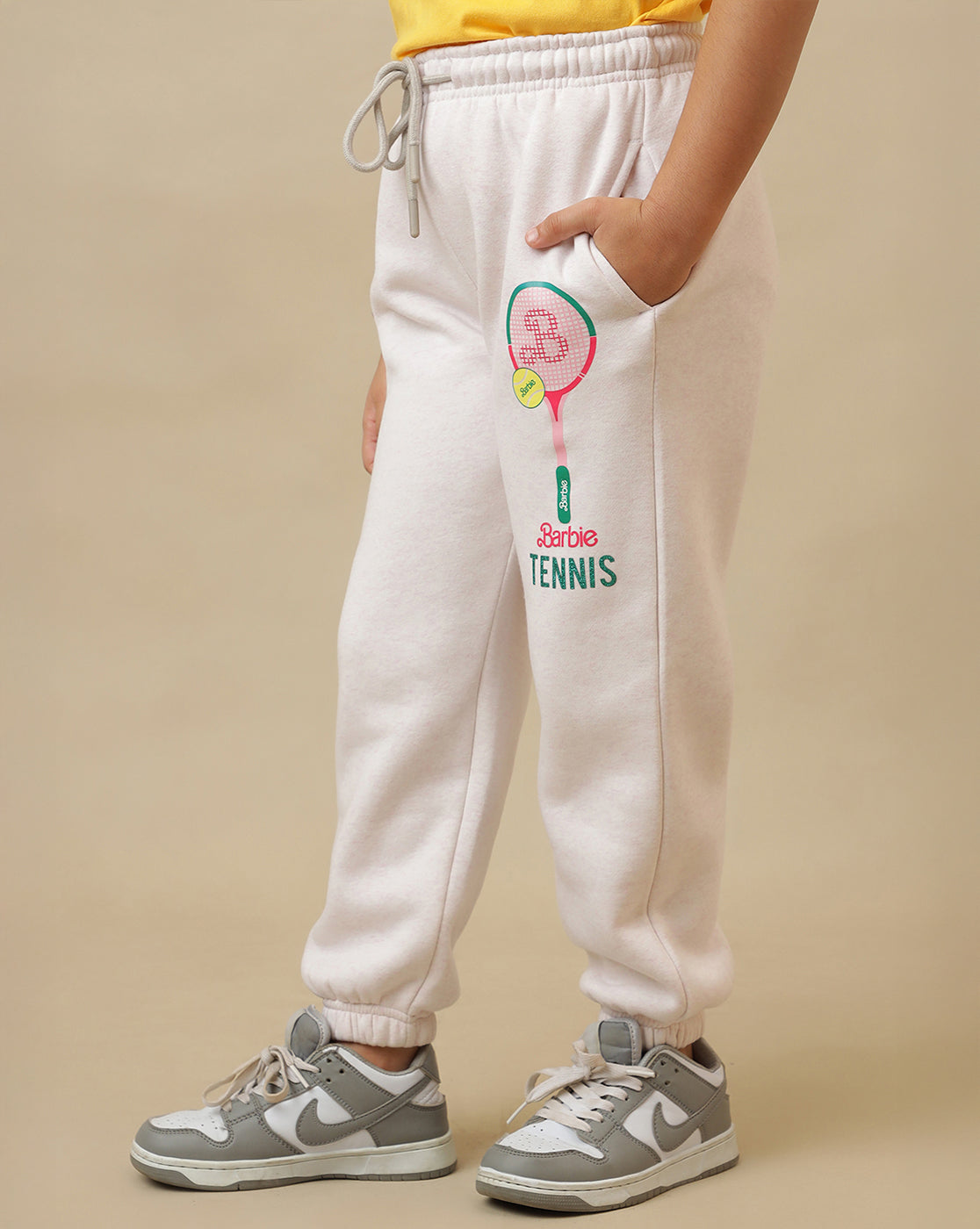 Barbie Printed Regular Fit Jogger For Girls