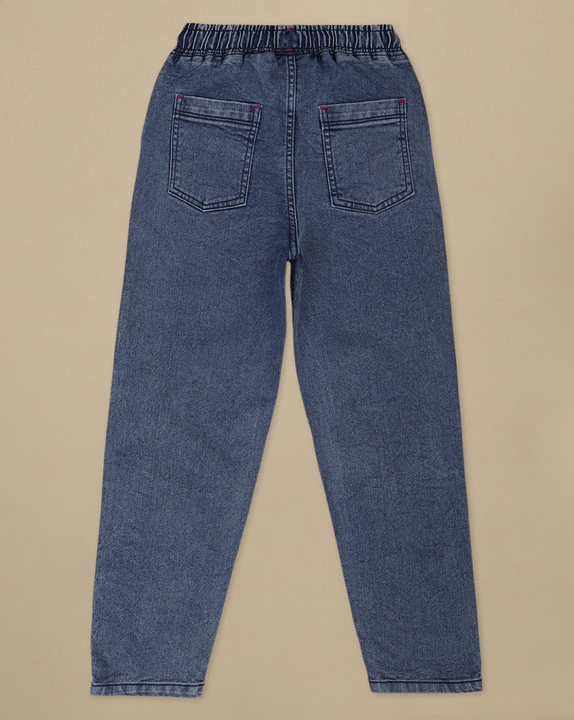 Barbie Printed Regular Fit Denim Jogger For Girls