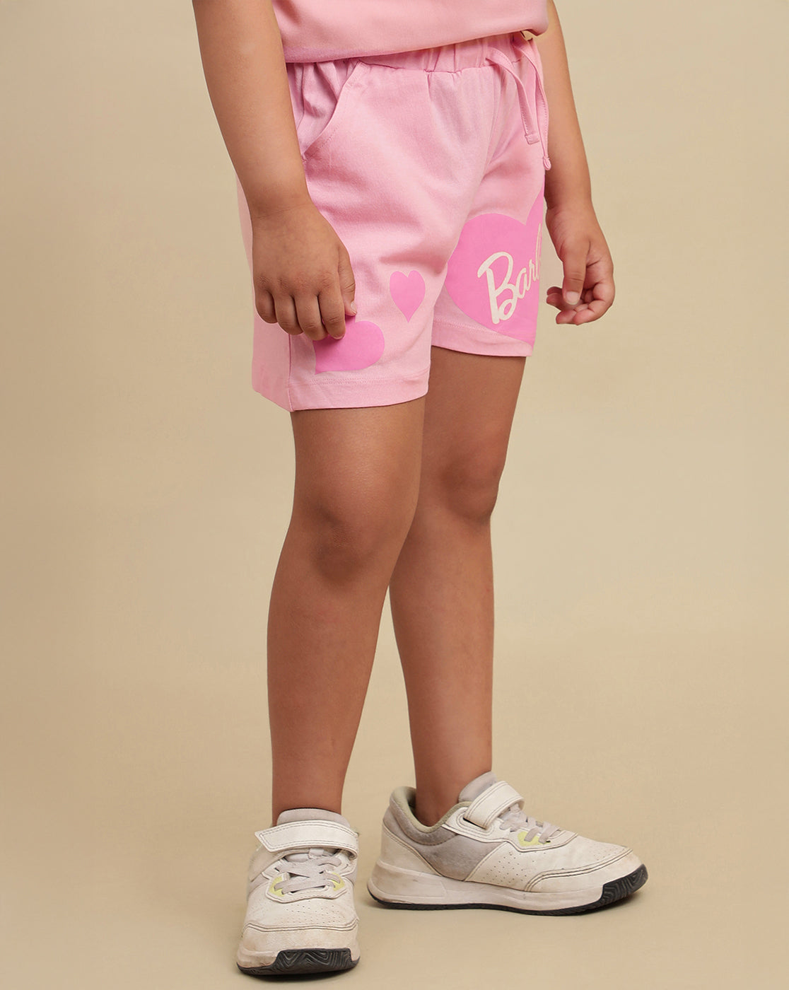 Barbie Printed Regular Fit Shorts For Girls