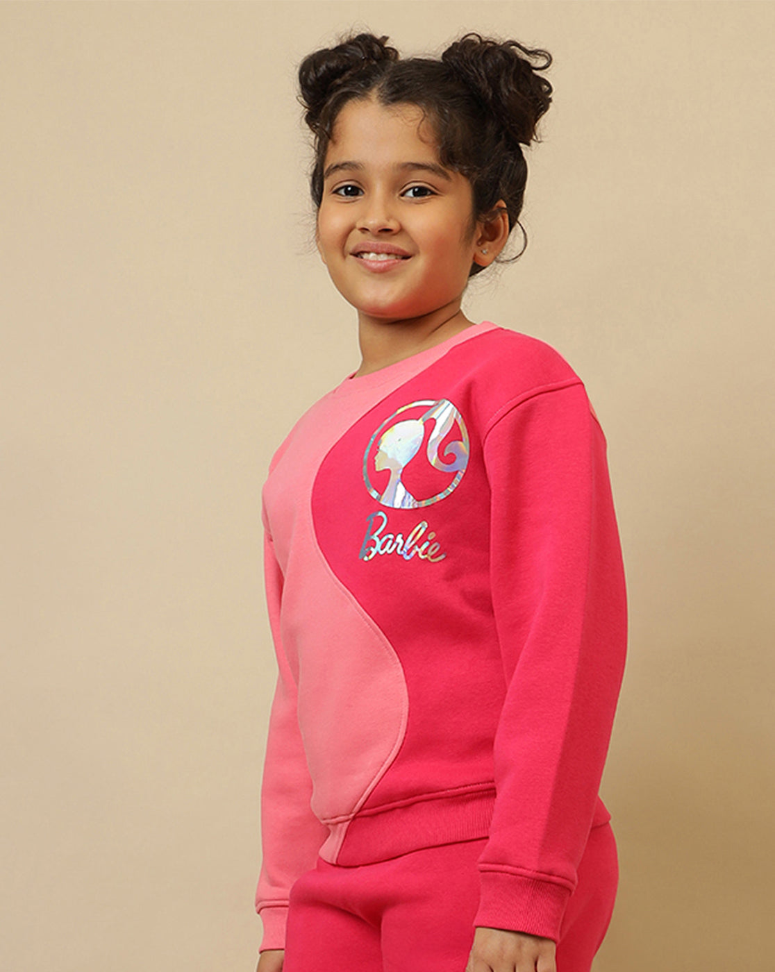 Barbie Printed Regular Fit Sweatshirt For Girls