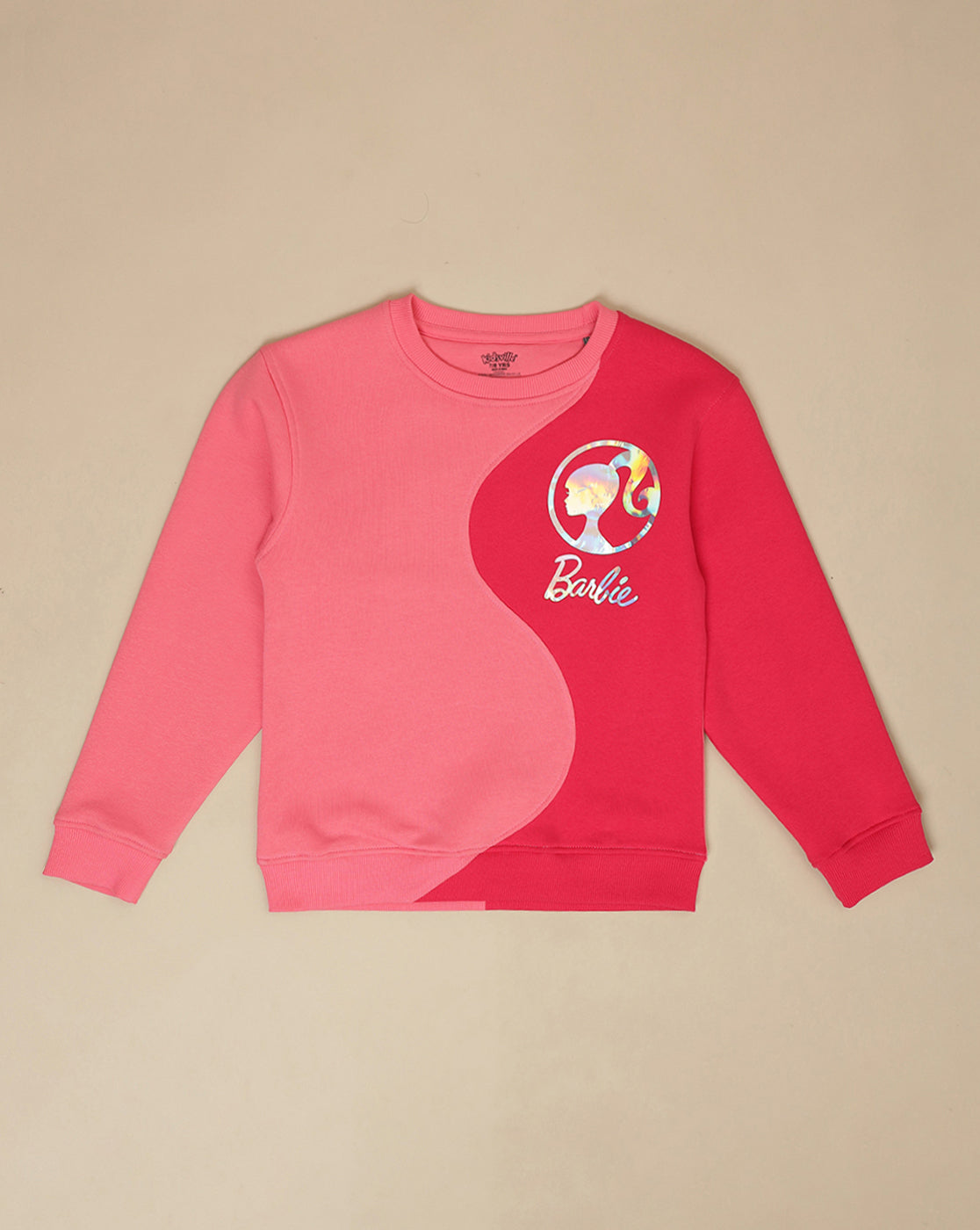 Barbie Printed Regular Fit Sweatshirt For Girls