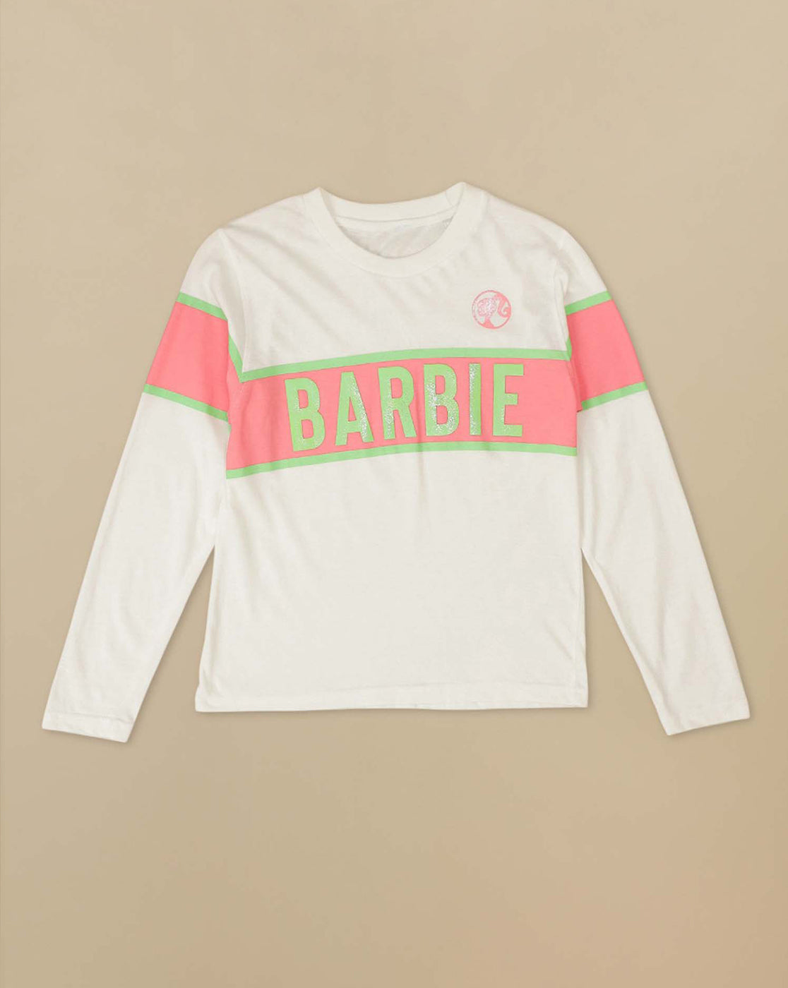 Barbie Printed Regular Fit Tshirt For Girls