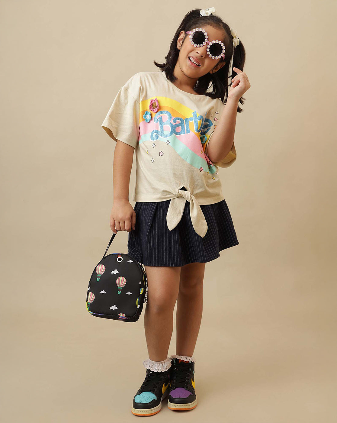 Barbie Printed Oversized Tshirt For Girls