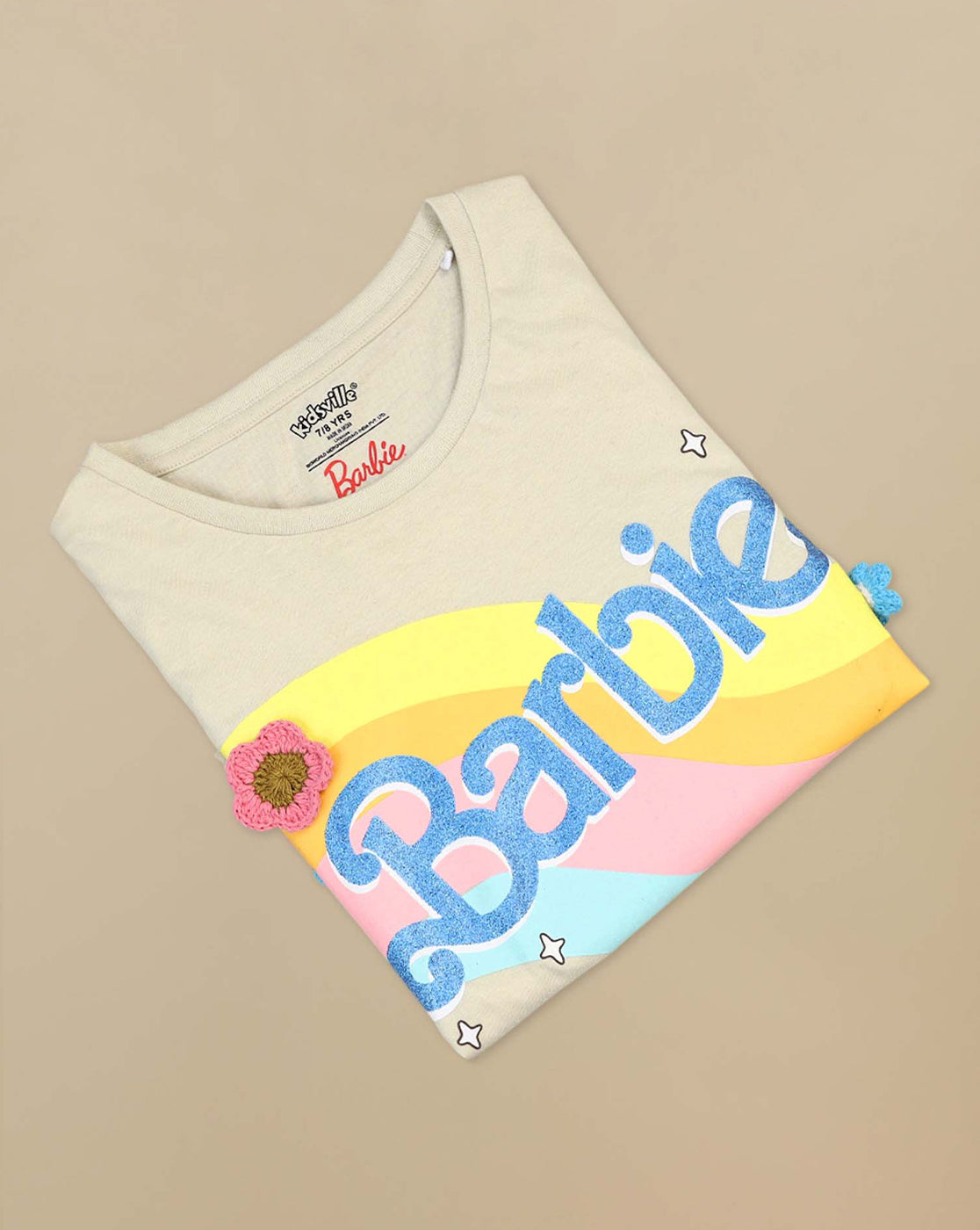 Barbie Printed Oversized Tshirt For Girls
