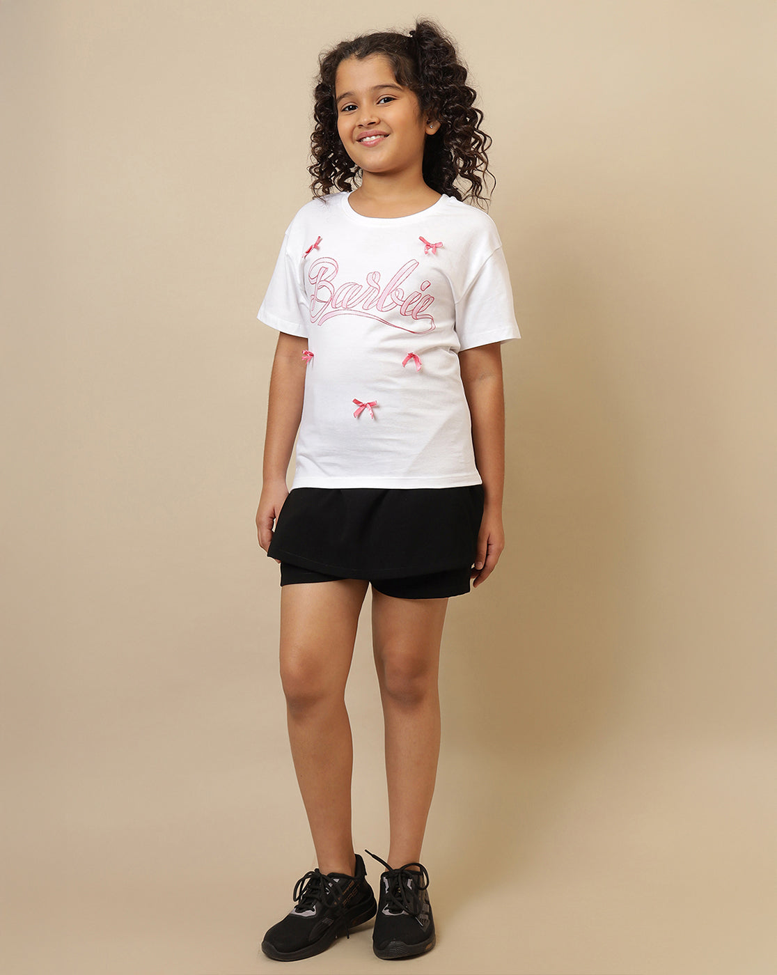 Barbie Printed Oversized Fit Tshirt For Girls