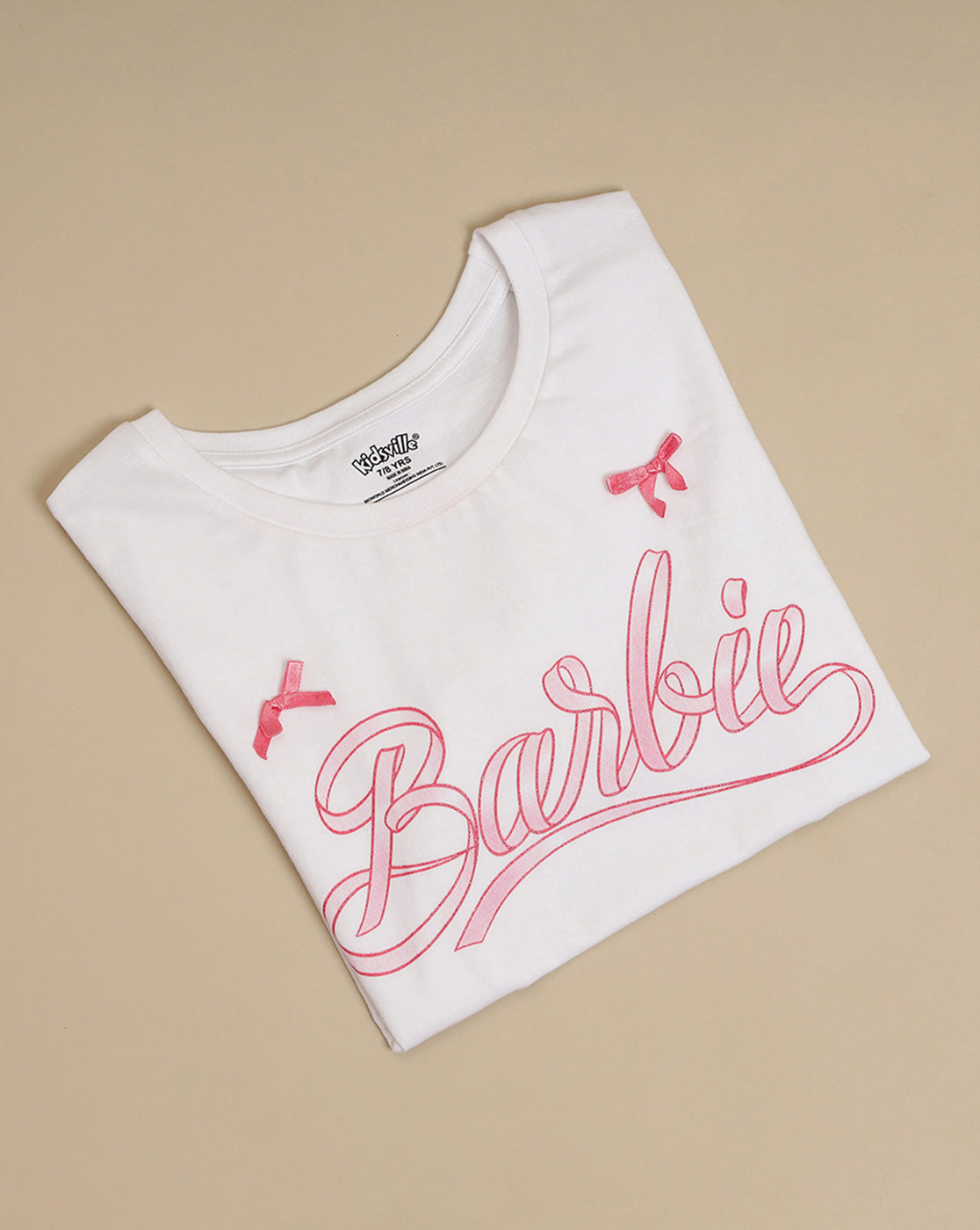 Barbie Printed Oversized Fit Tshirt For Girls