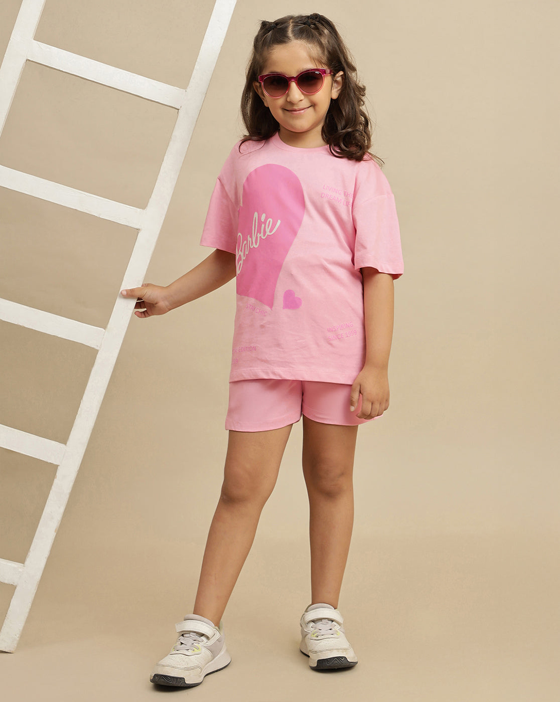 Barbie Printed Oversized Tshirt For Girls