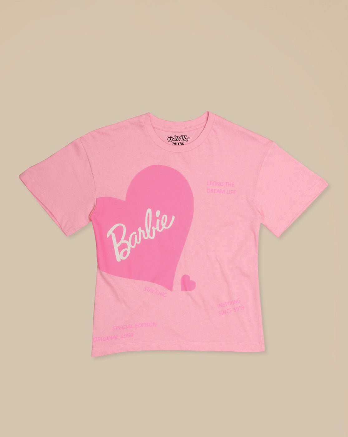 Barbie Printed Oversized Tshirt For Girls