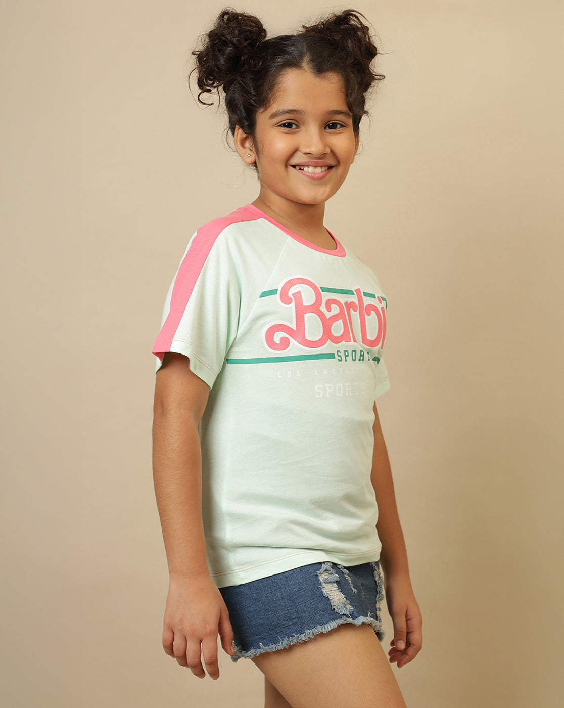 Barbie Printed Oversized Fit Tshirt For Girls