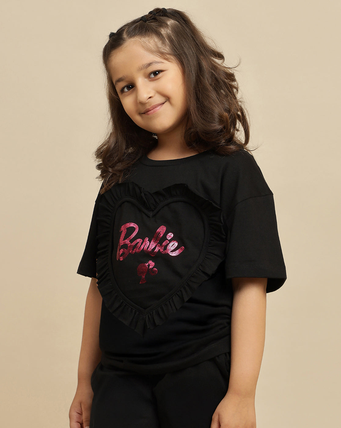 Barbie Printed Oversized Tshirt For Girls