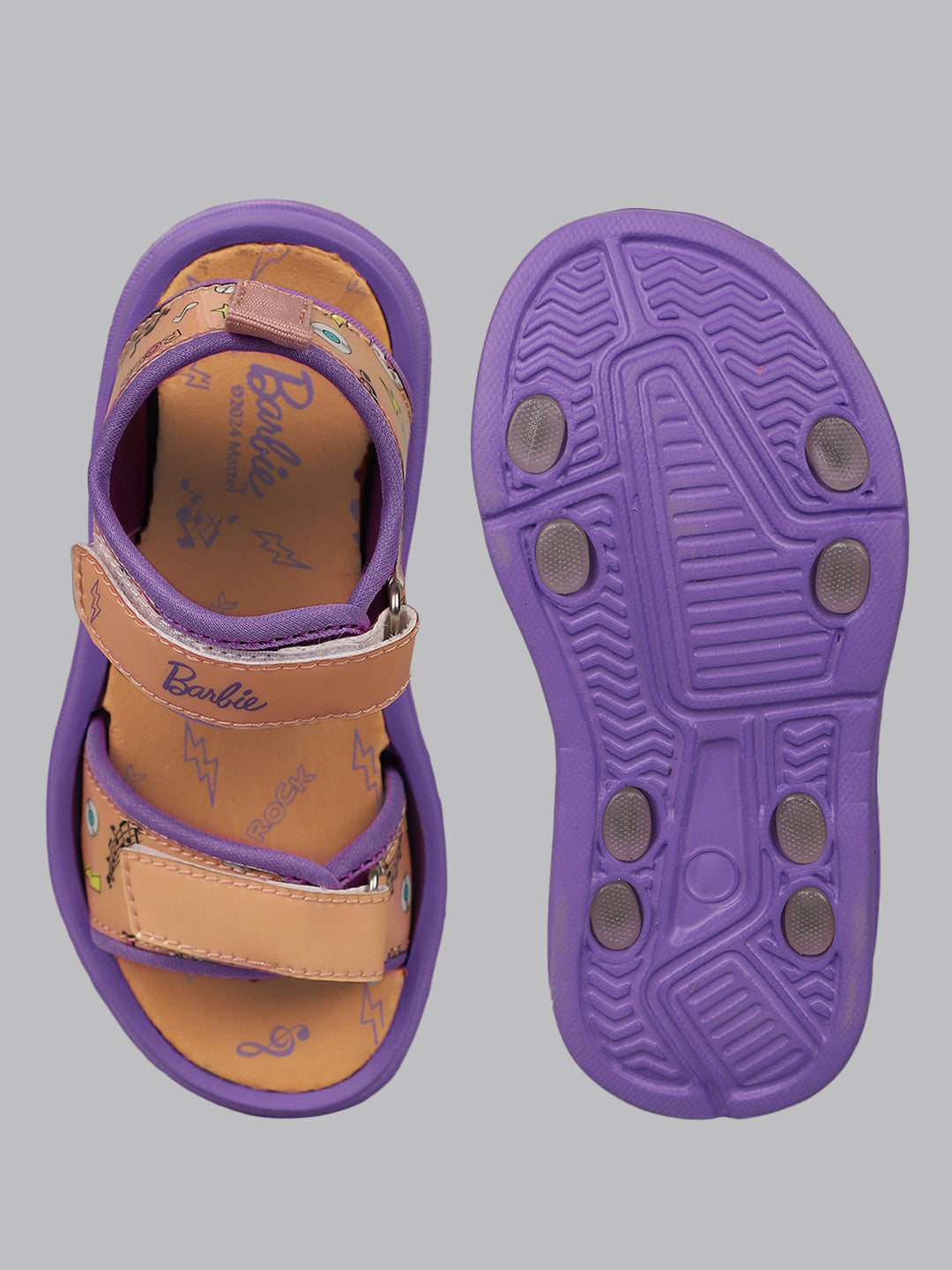 Barbie Printed Sandals For Kids Girls