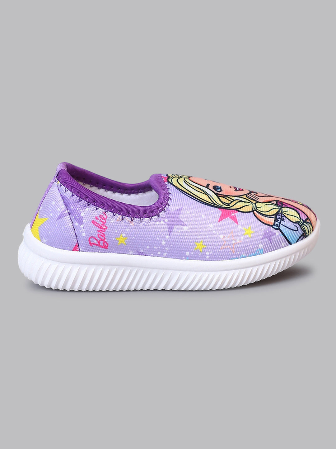 Barbie Printed Lycra Shoes For Kids Girls
