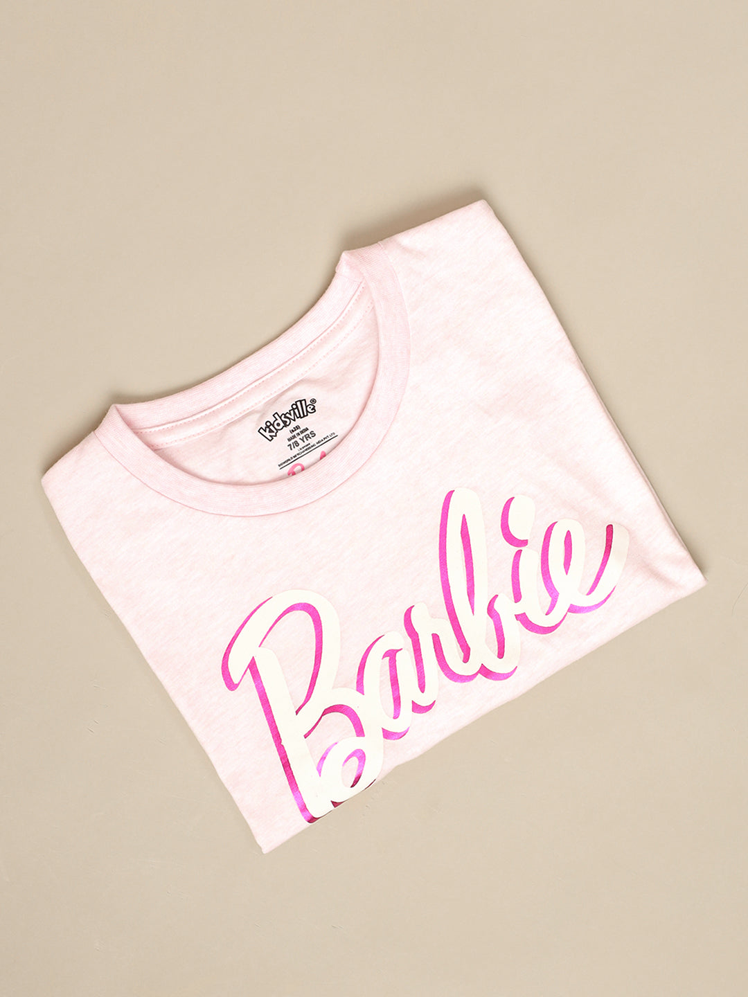 Barbie Printed T-Shirt & Shorts Co-Ords Set For Girls