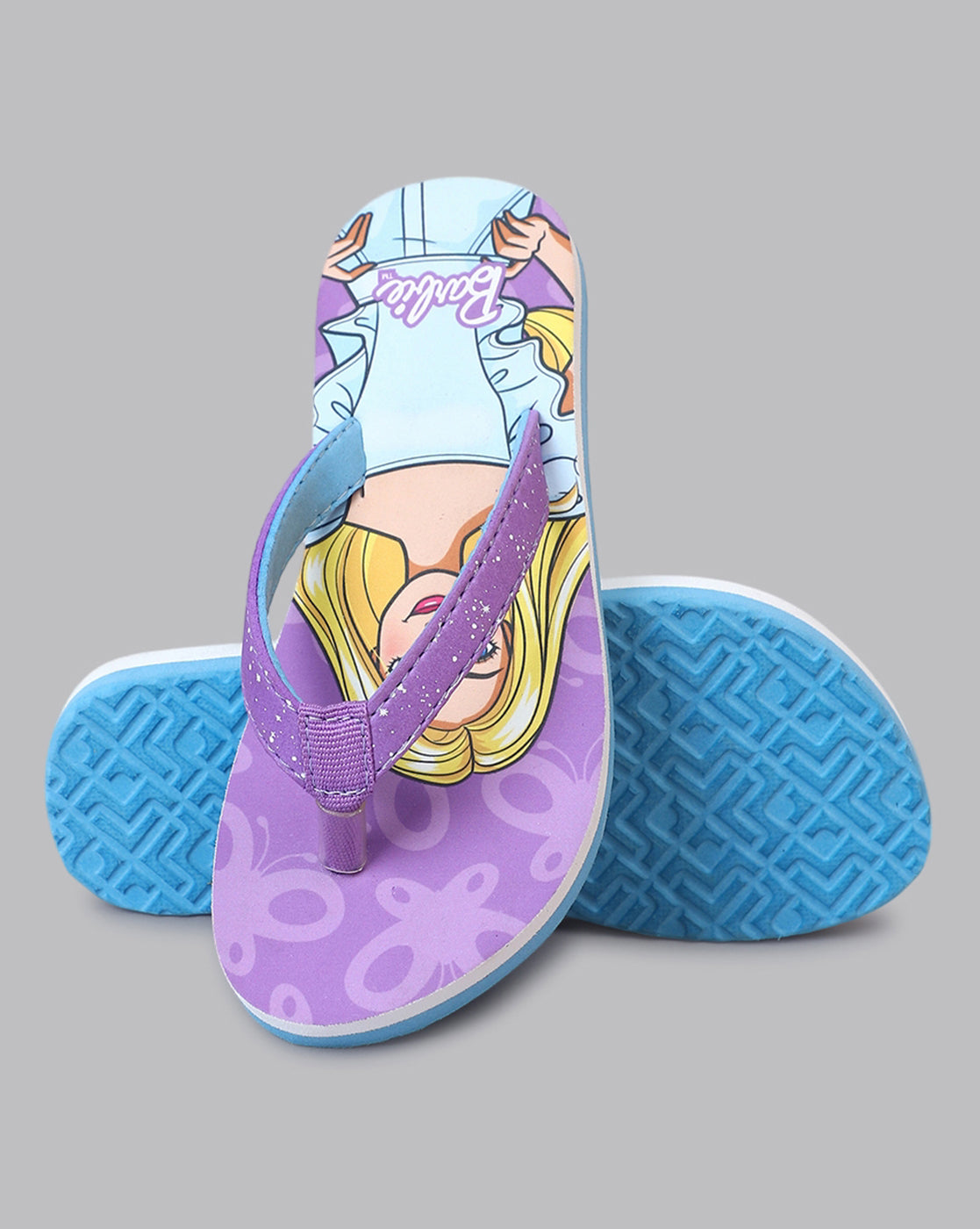 Barbie Purple Flip-Flops Kids Girls