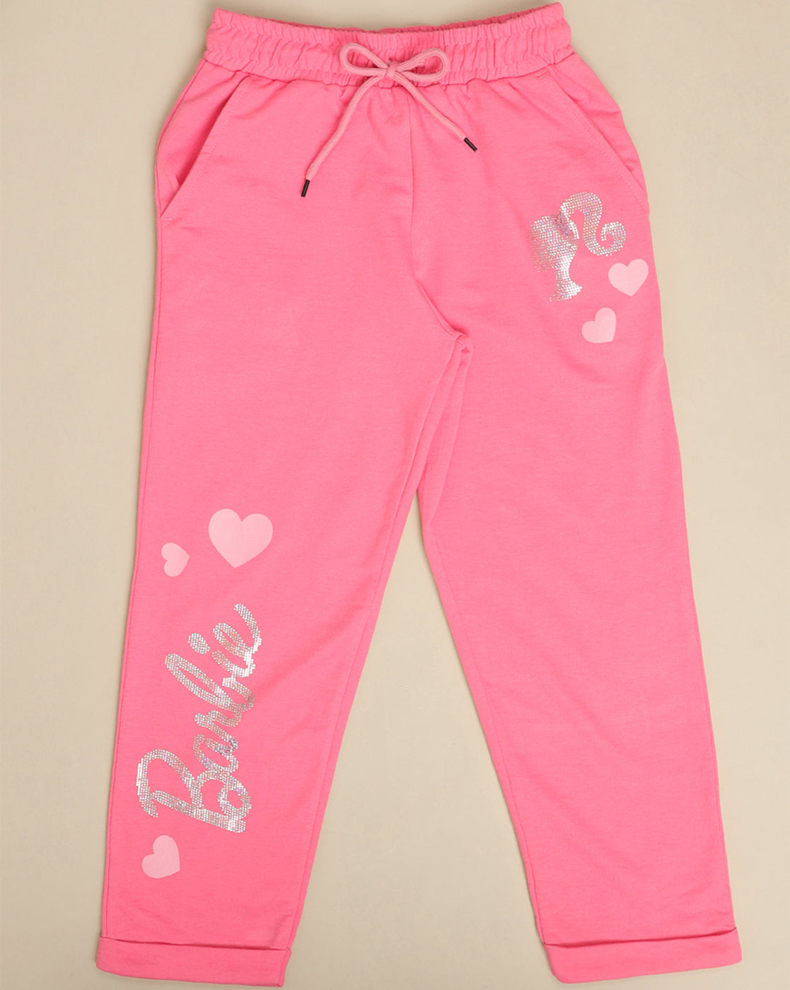 Barbie Printed Regular Fit Jogger For Girls