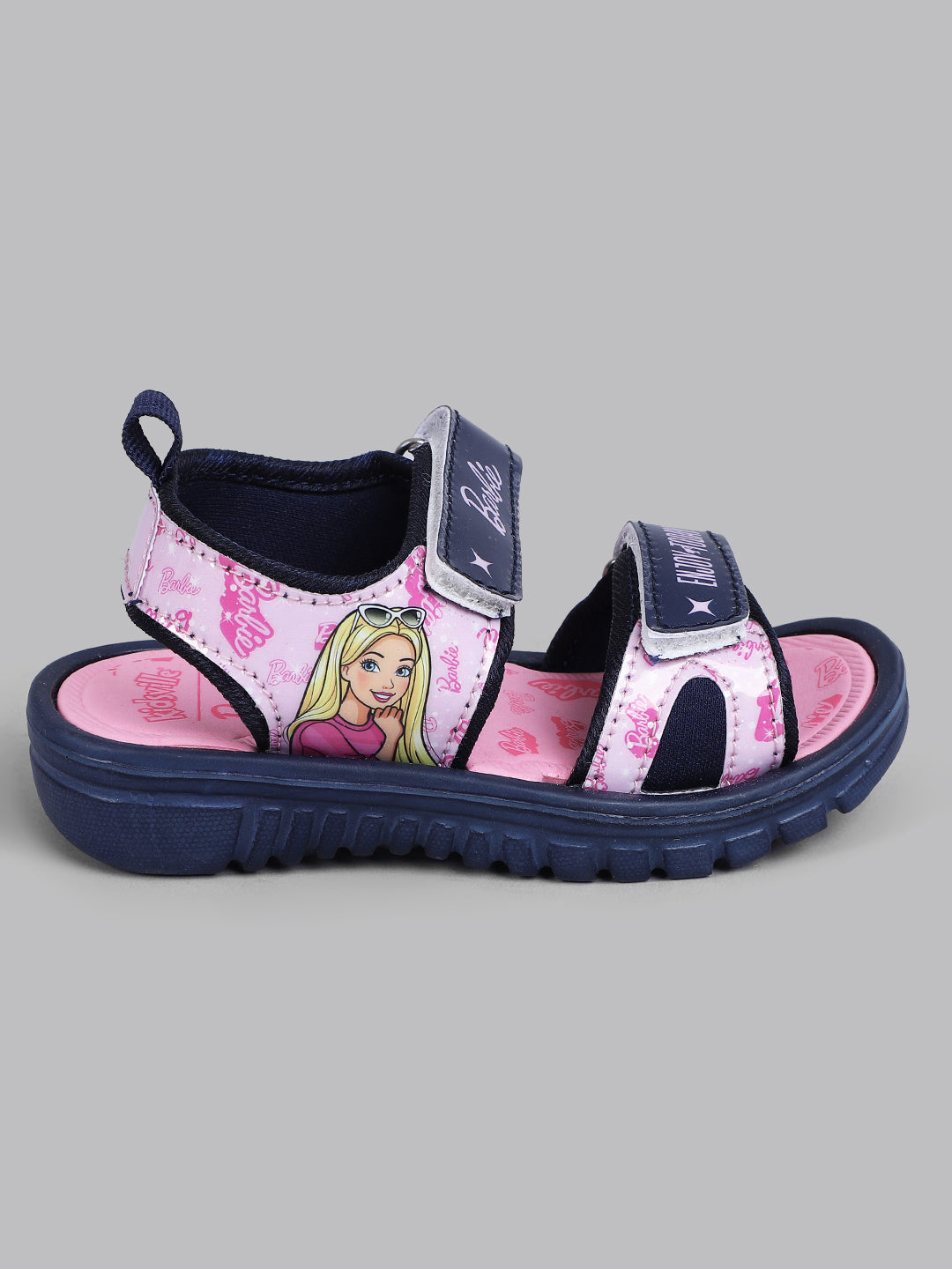 Kids Girls Barbie Printed Pink Sandals
