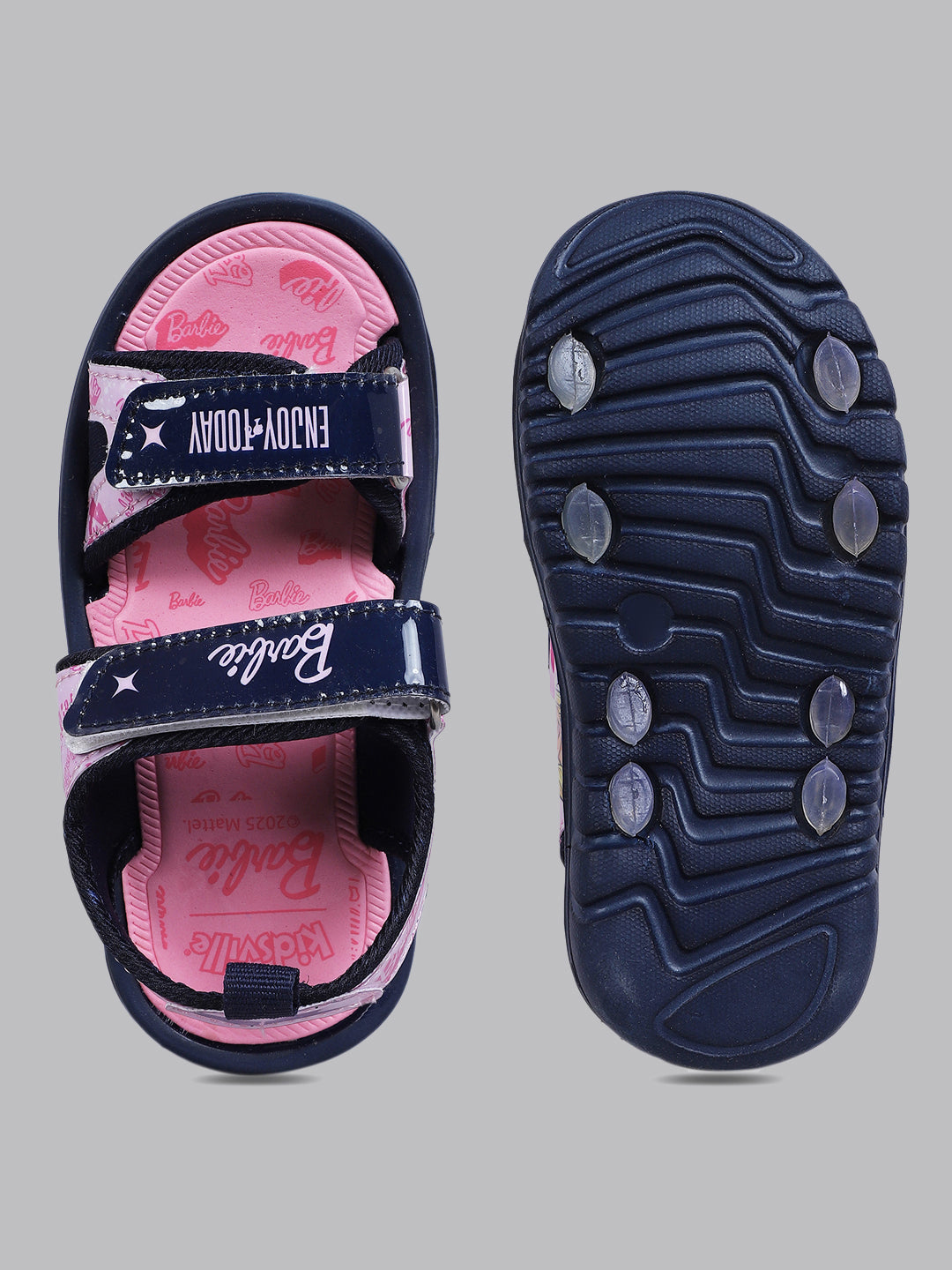 Kids Girls Barbie Printed Pink Sandals