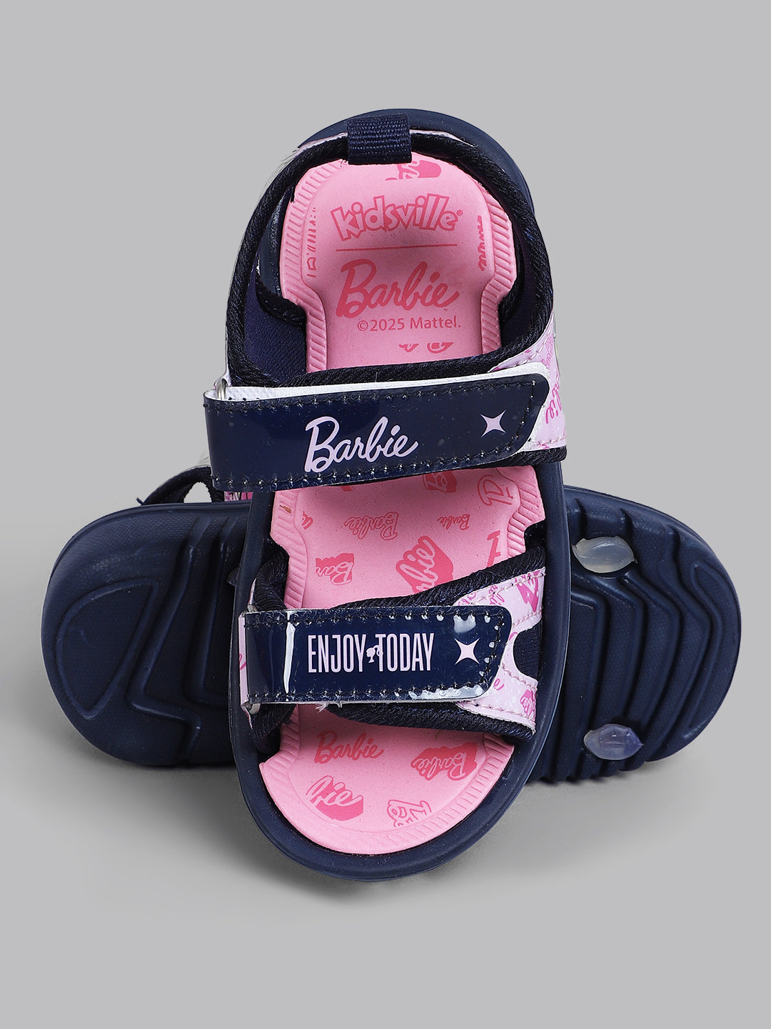 Kids Girls Barbie Printed Pink Sandals