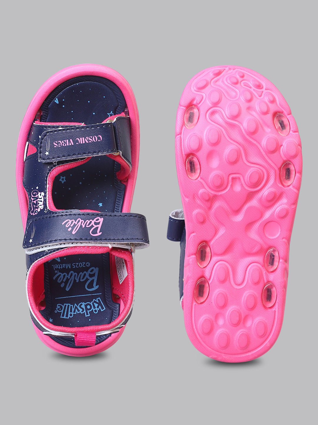Kids Girls Barbie Printed Navy Sandals