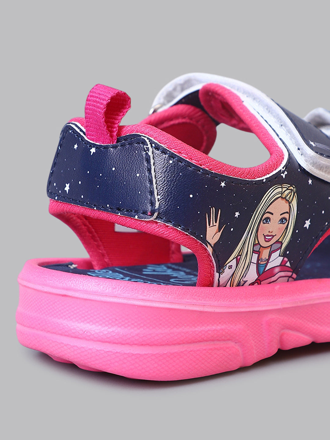 Kids Girls Barbie Printed Navy Sandals