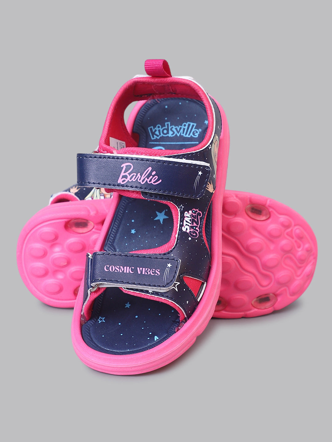Kids Girls Barbie Printed Navy Sandals