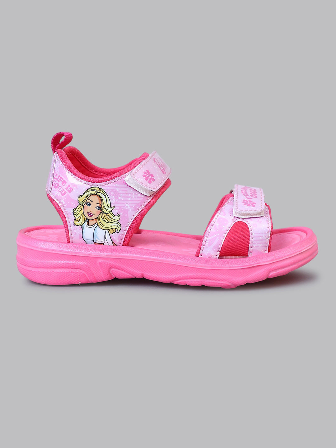 Kids Girls Barbie Printed Pink Sandals