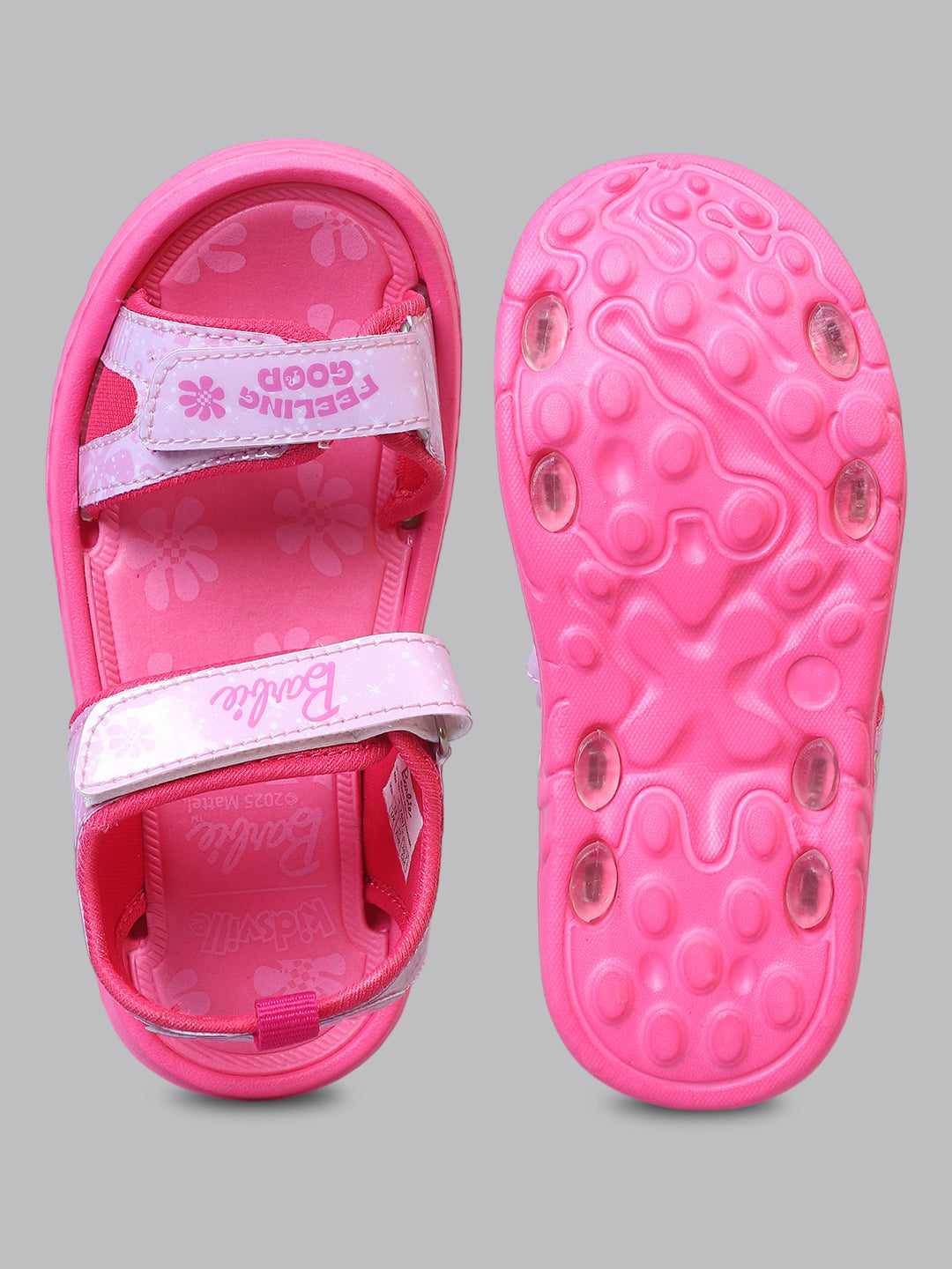 Kids Girls Barbie Printed Pink Sandals