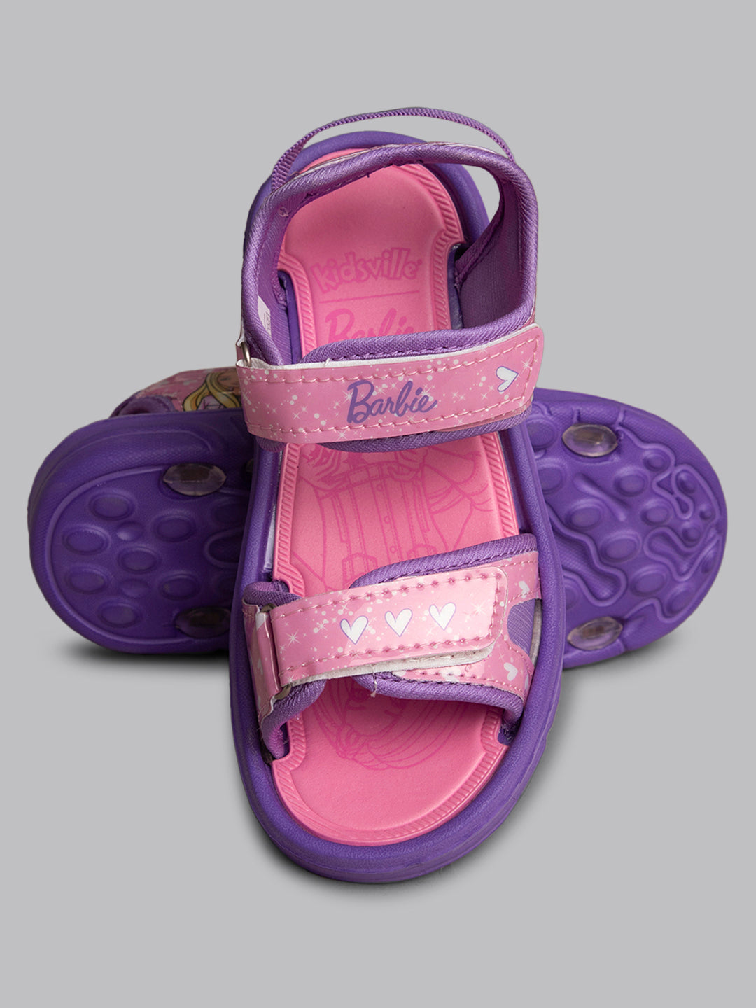 Kids Girls Barbie Printed Pink Sandals