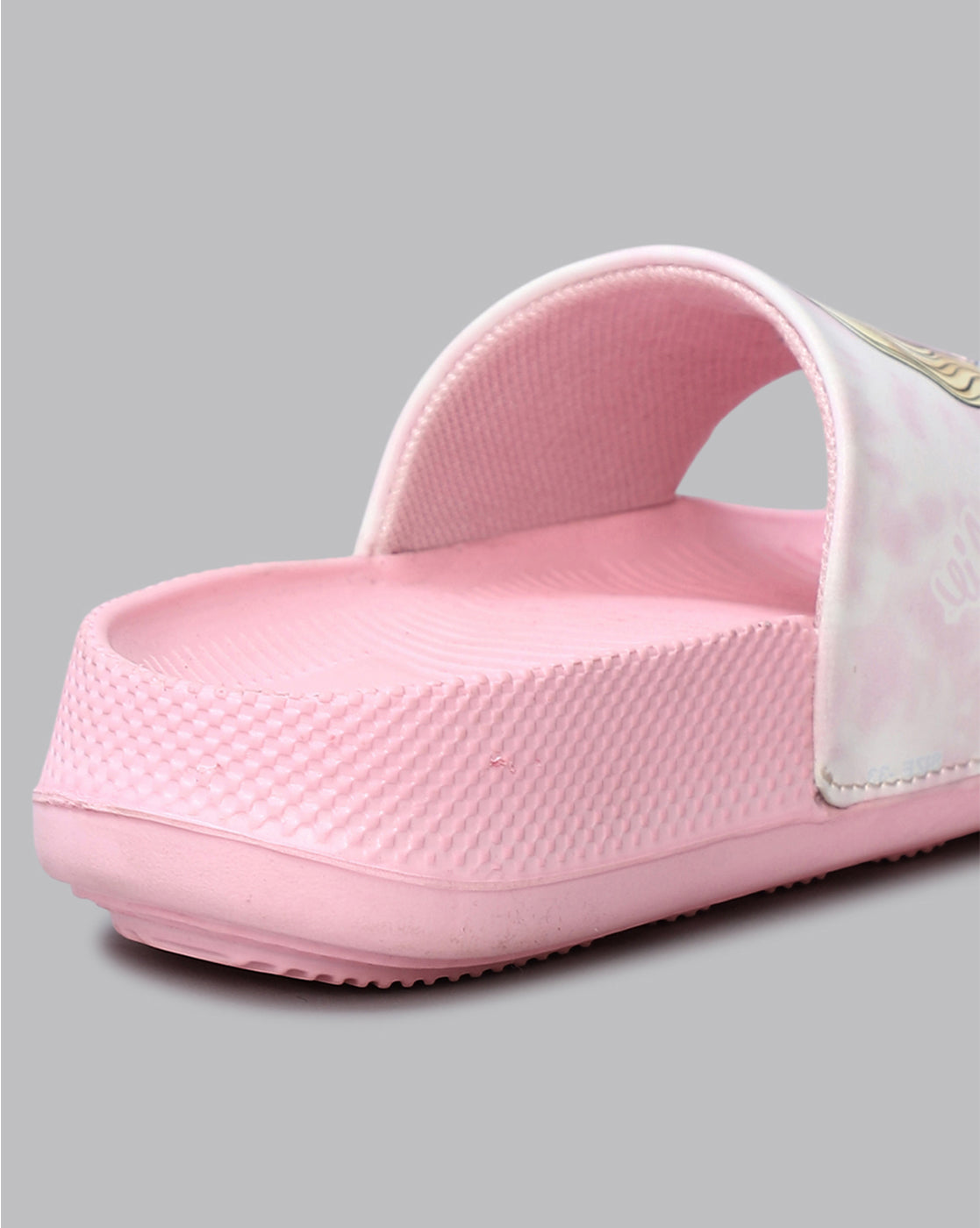 Barbie Printed Pink Sliders for Girls