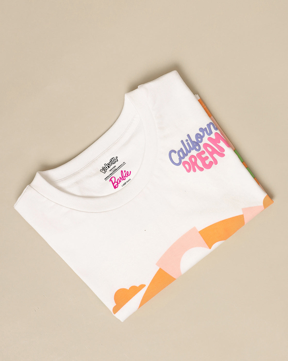 Barbie Printed Boxy Fit Tshirt For Girls