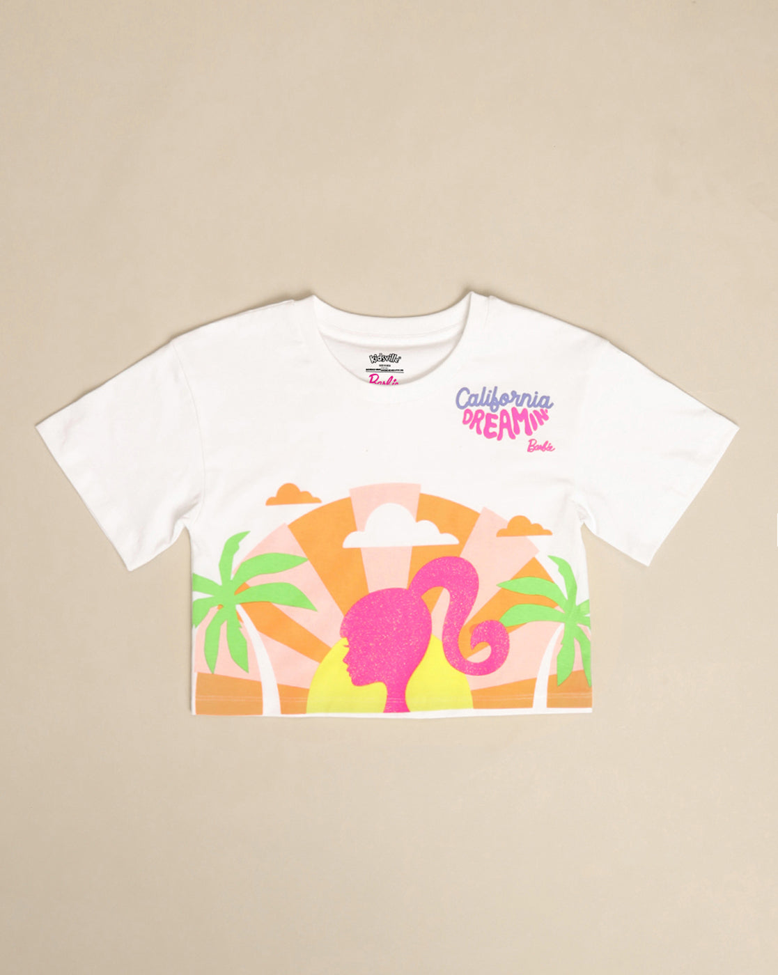 Barbie Printed Boxy Fit Tshirt For Girls