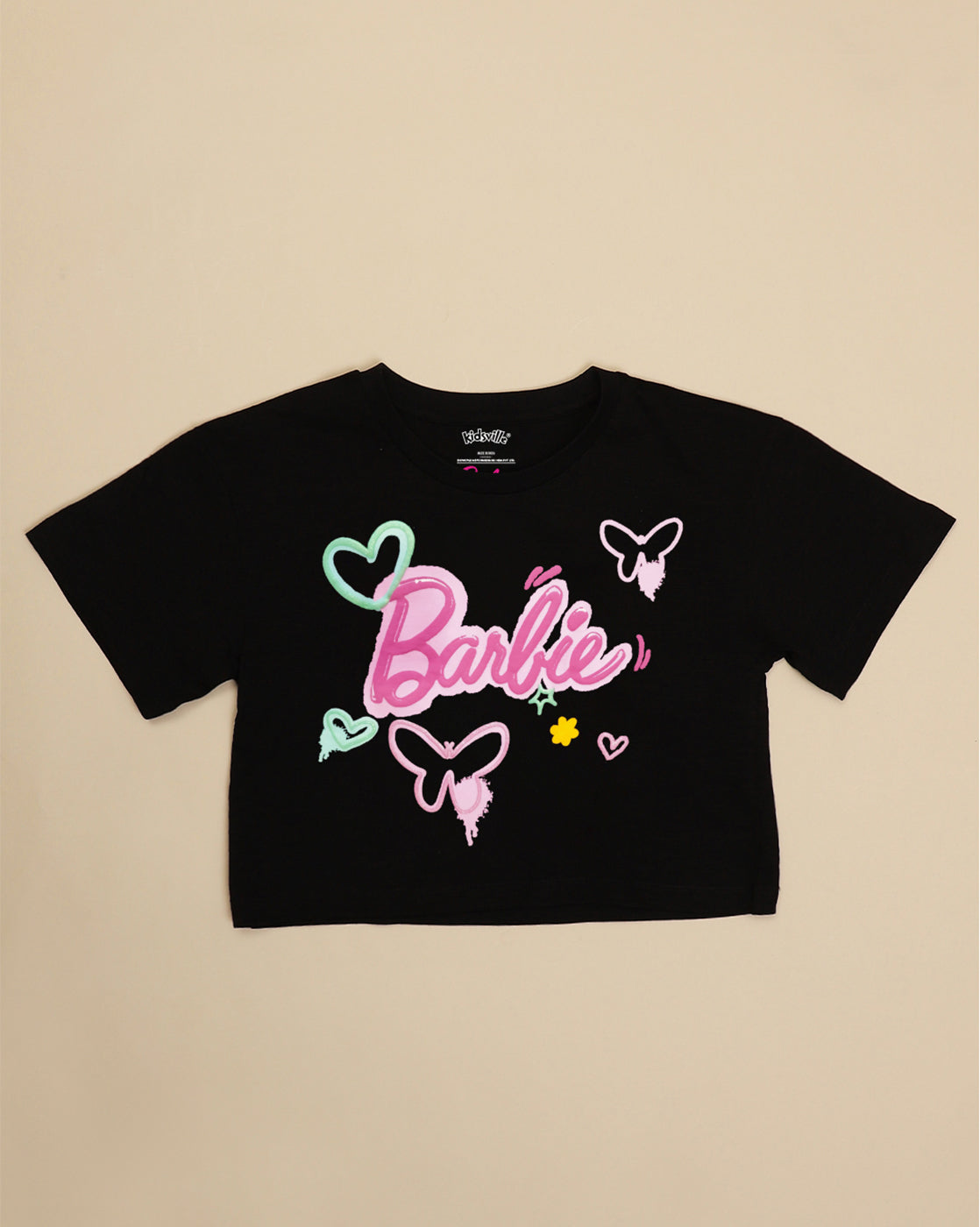 Barbie Printed Boxy Fit Tshirt For Girls