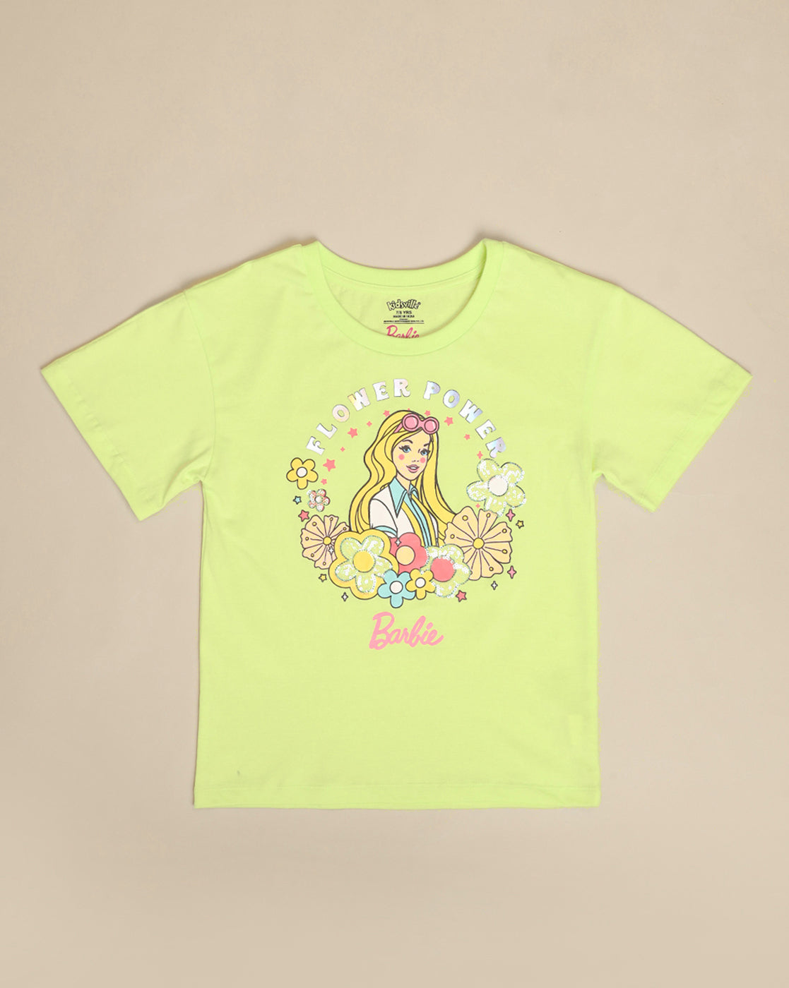 Barbie Printed Oversized Fit Tshirt For Girls